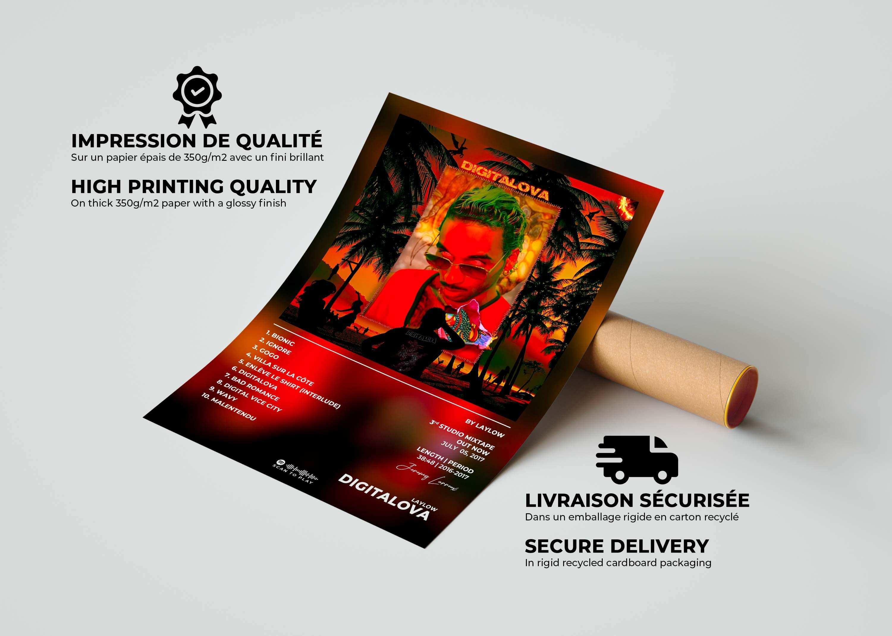 Digital Lova Laylow Poster - Backyard