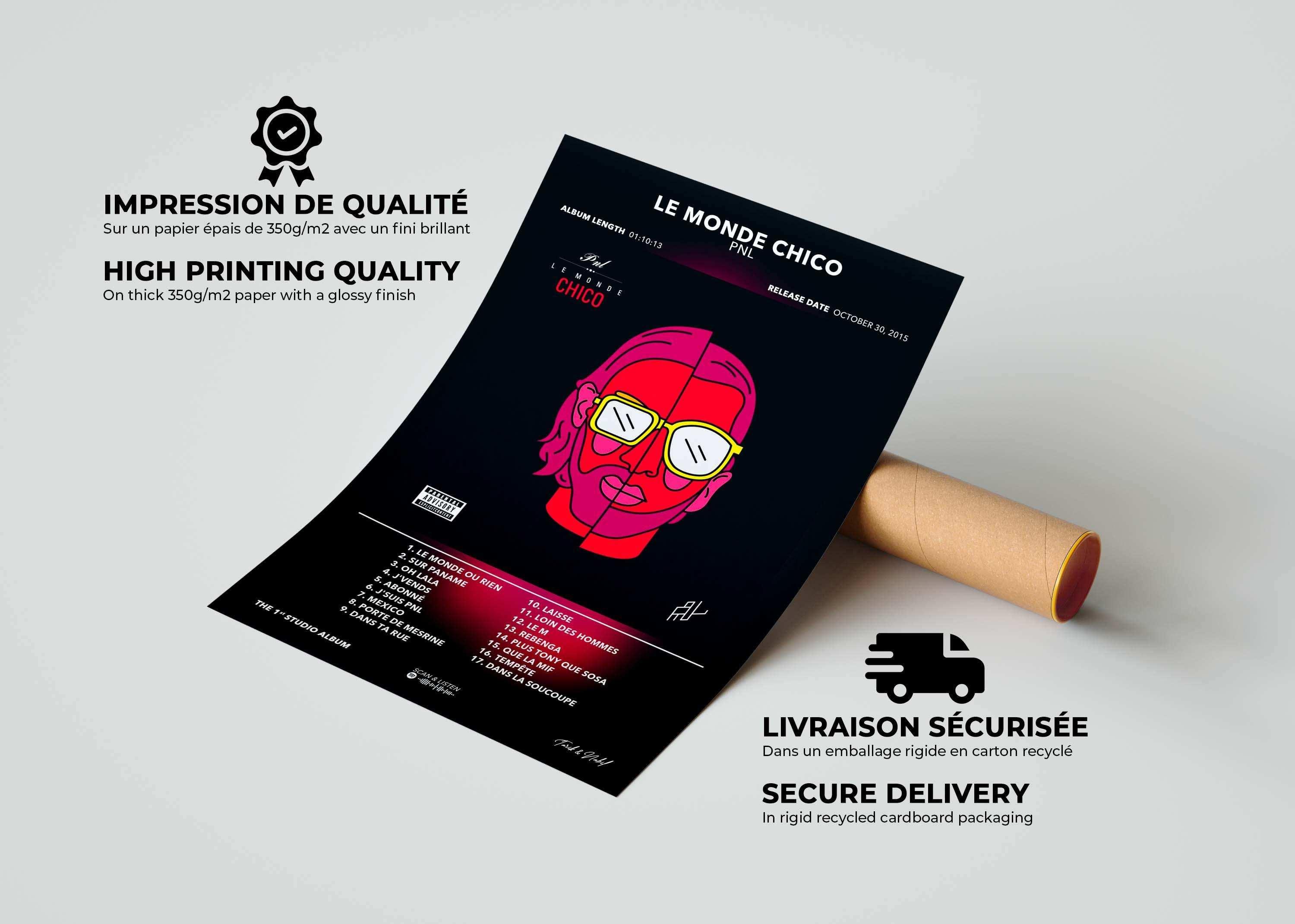 Poster Le Monde Chico PNL - Backyard