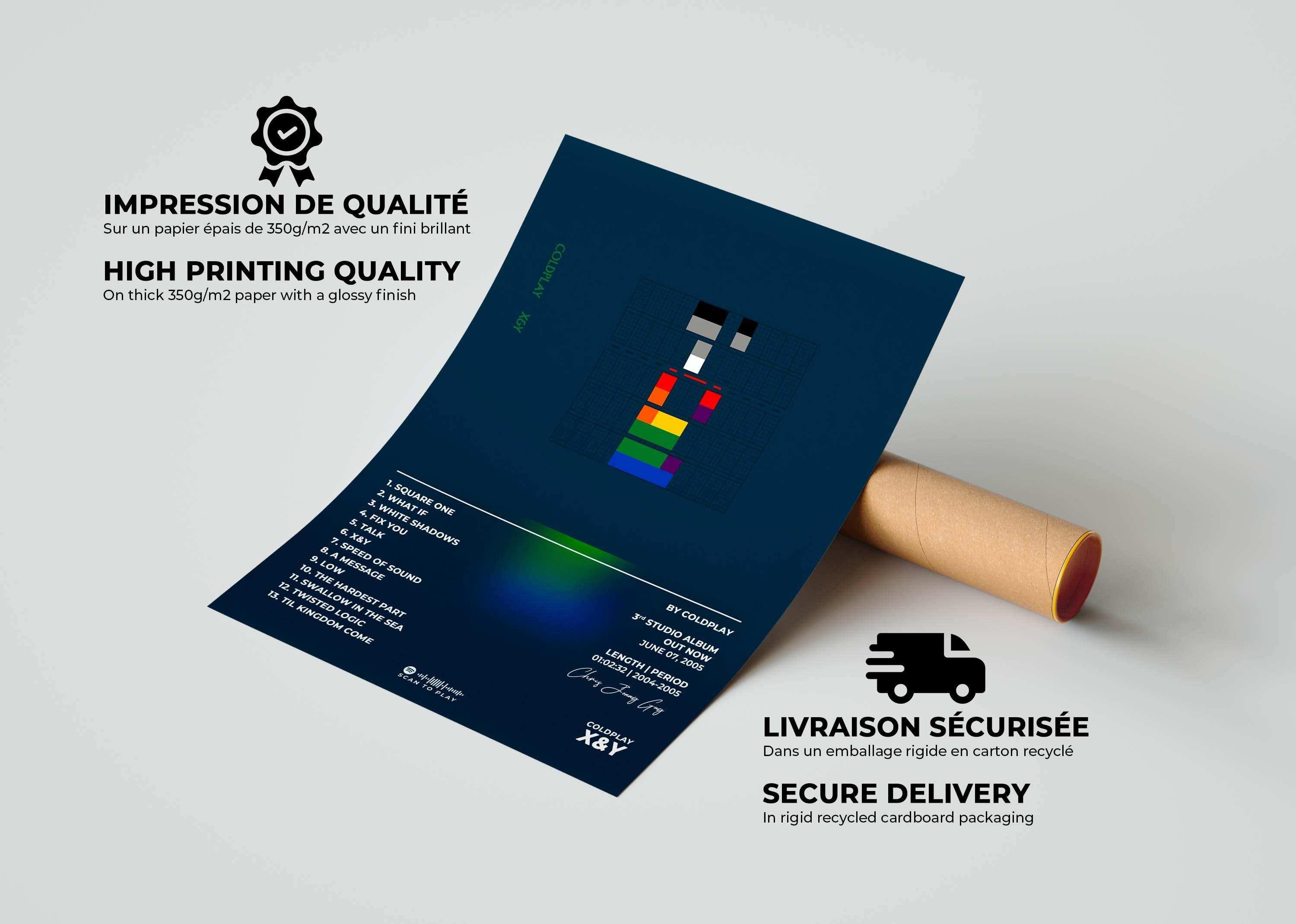 X&Y Coldplay Poster - Backyard