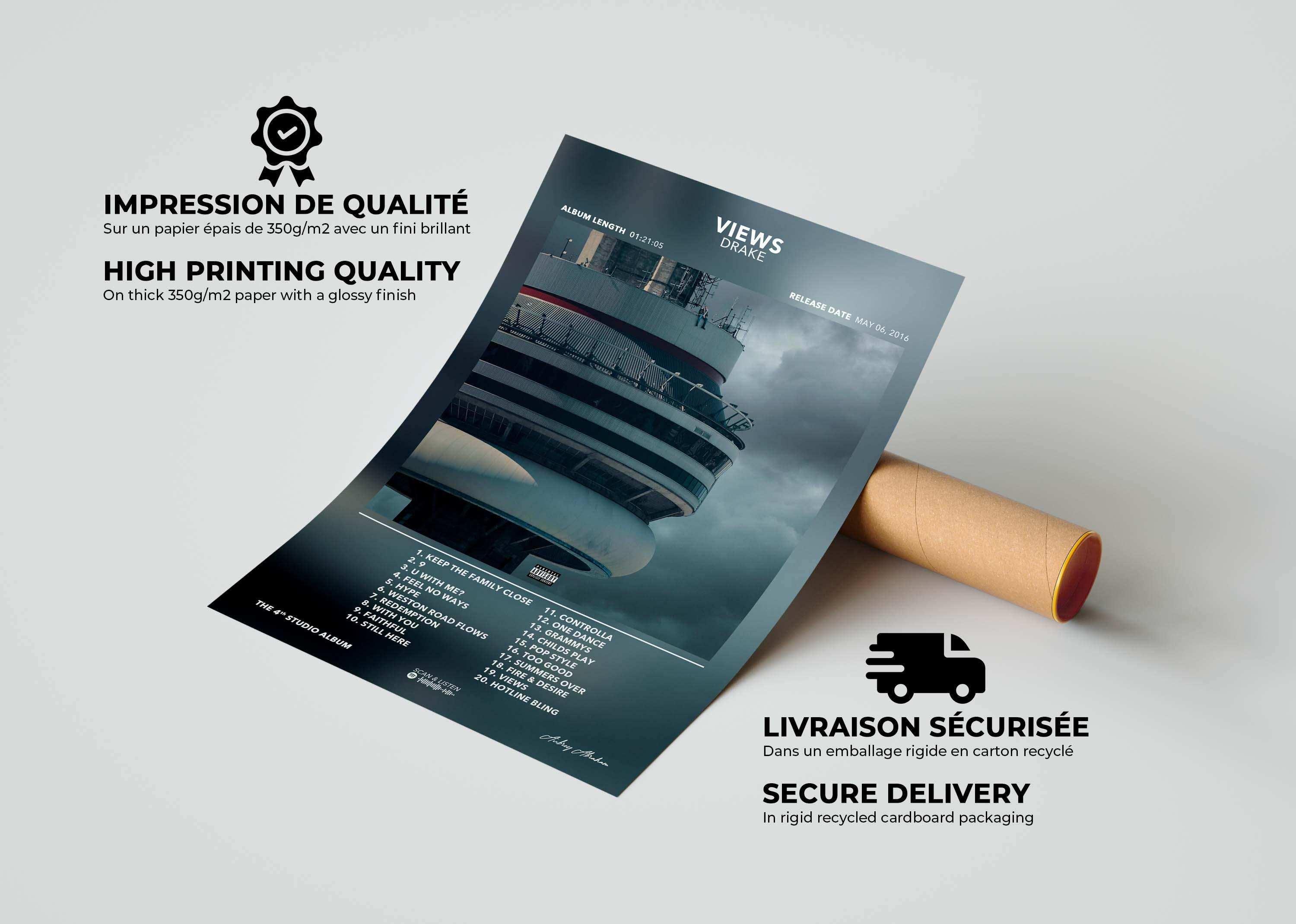 Poster Views Drake - Backyard