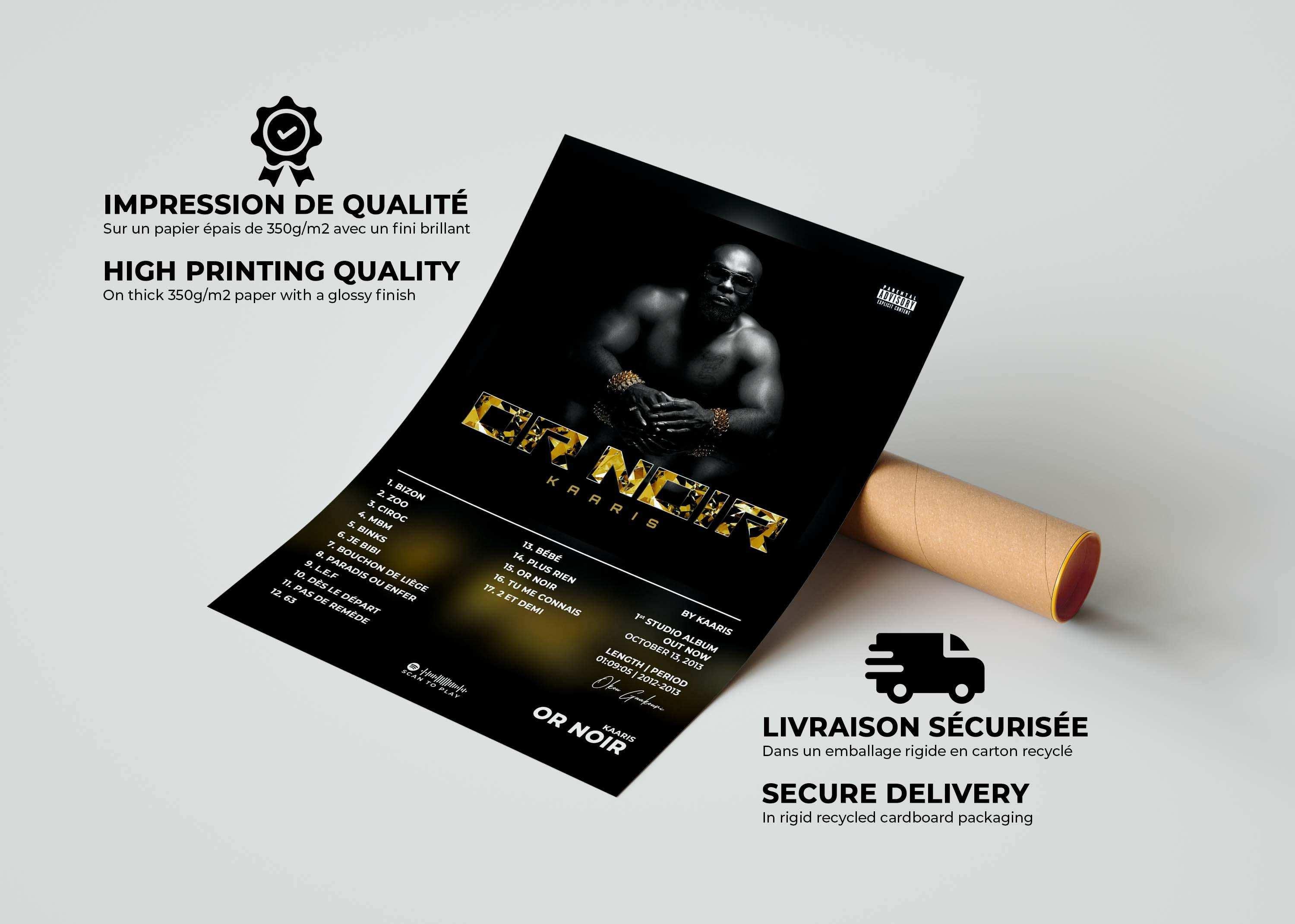 Or Noir Kaaris Poster - Backyard