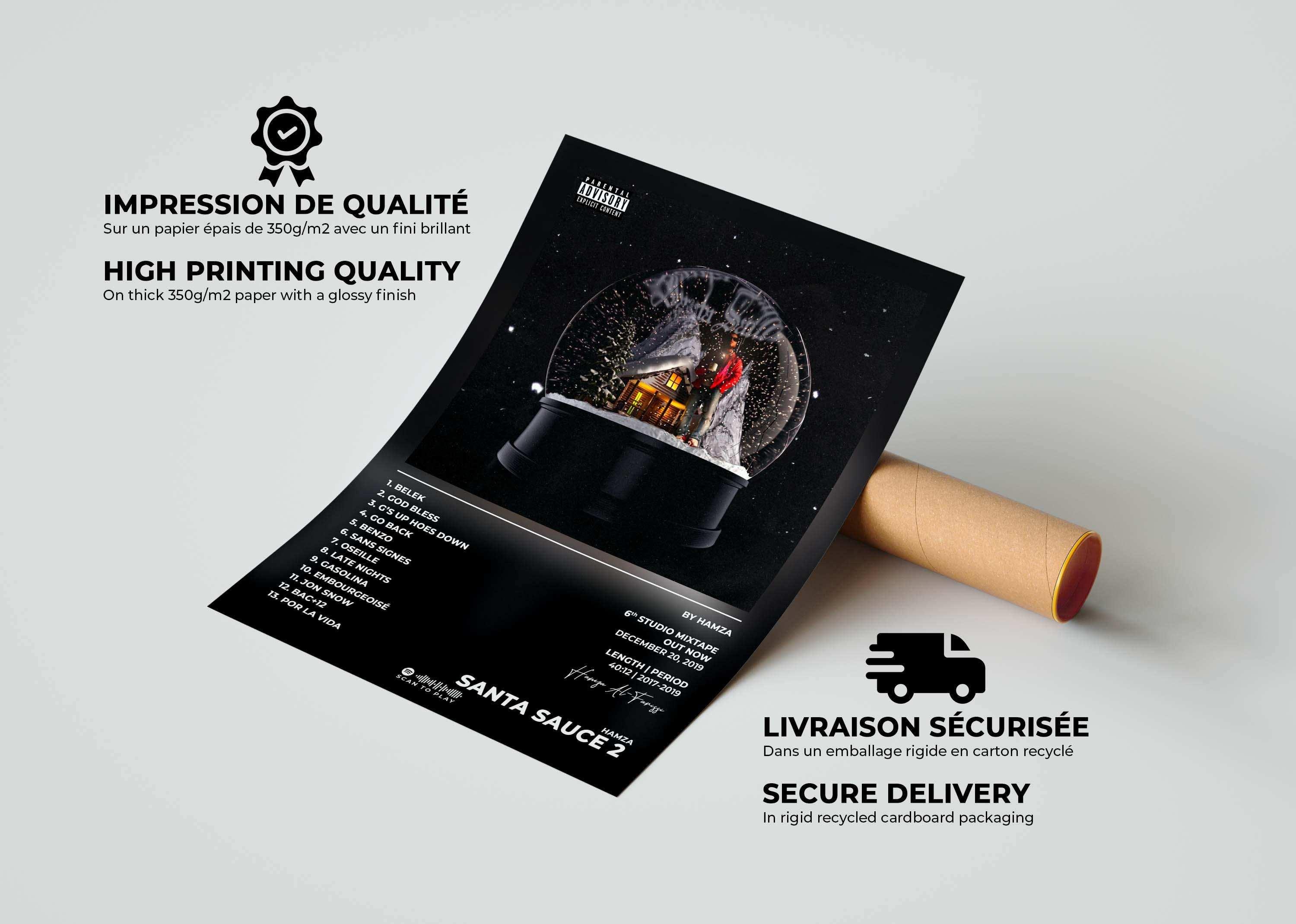 Santa Sauce 2 Hamza Poster - Backyard