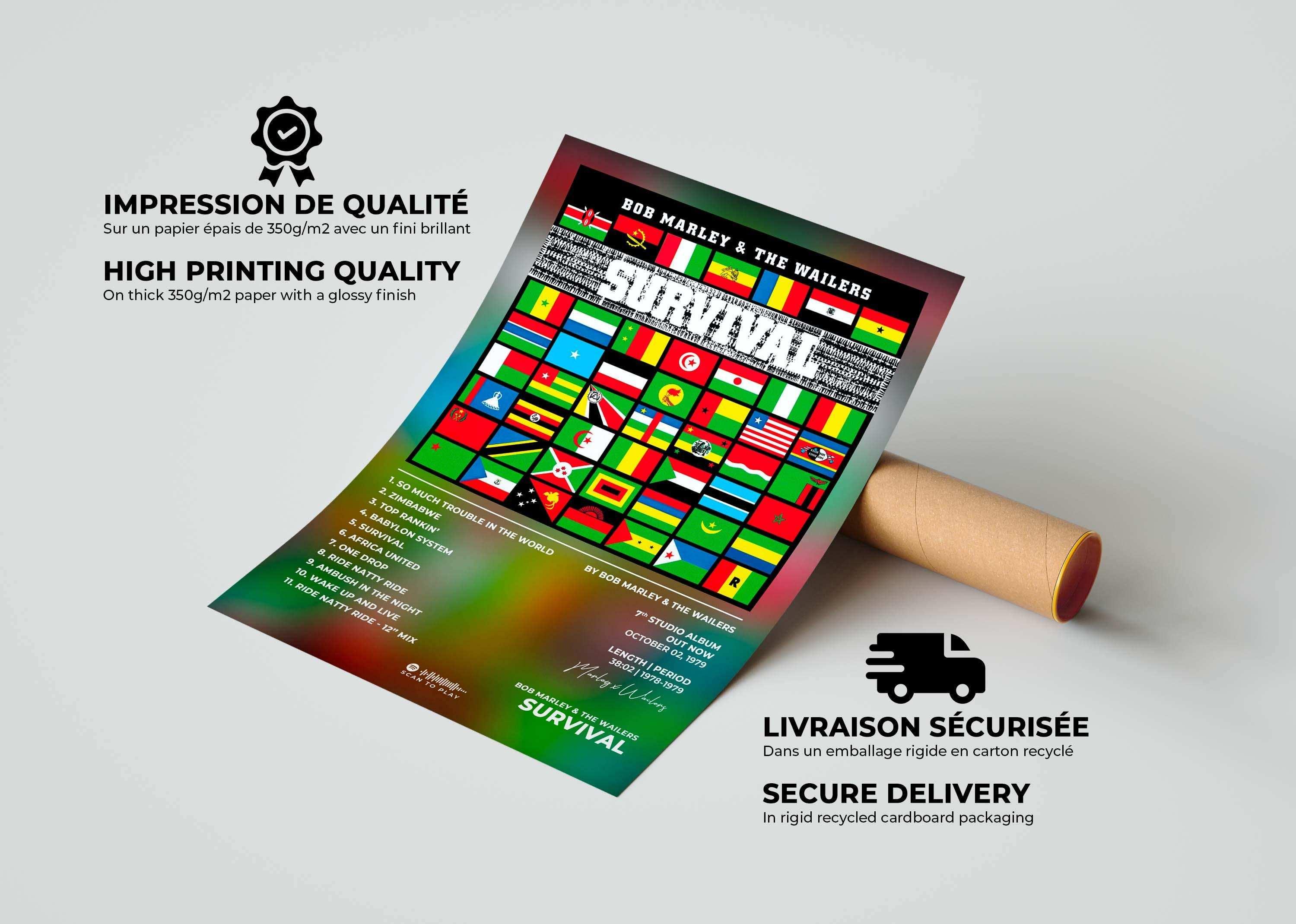 Survival Bob Marley Poster - Backyard