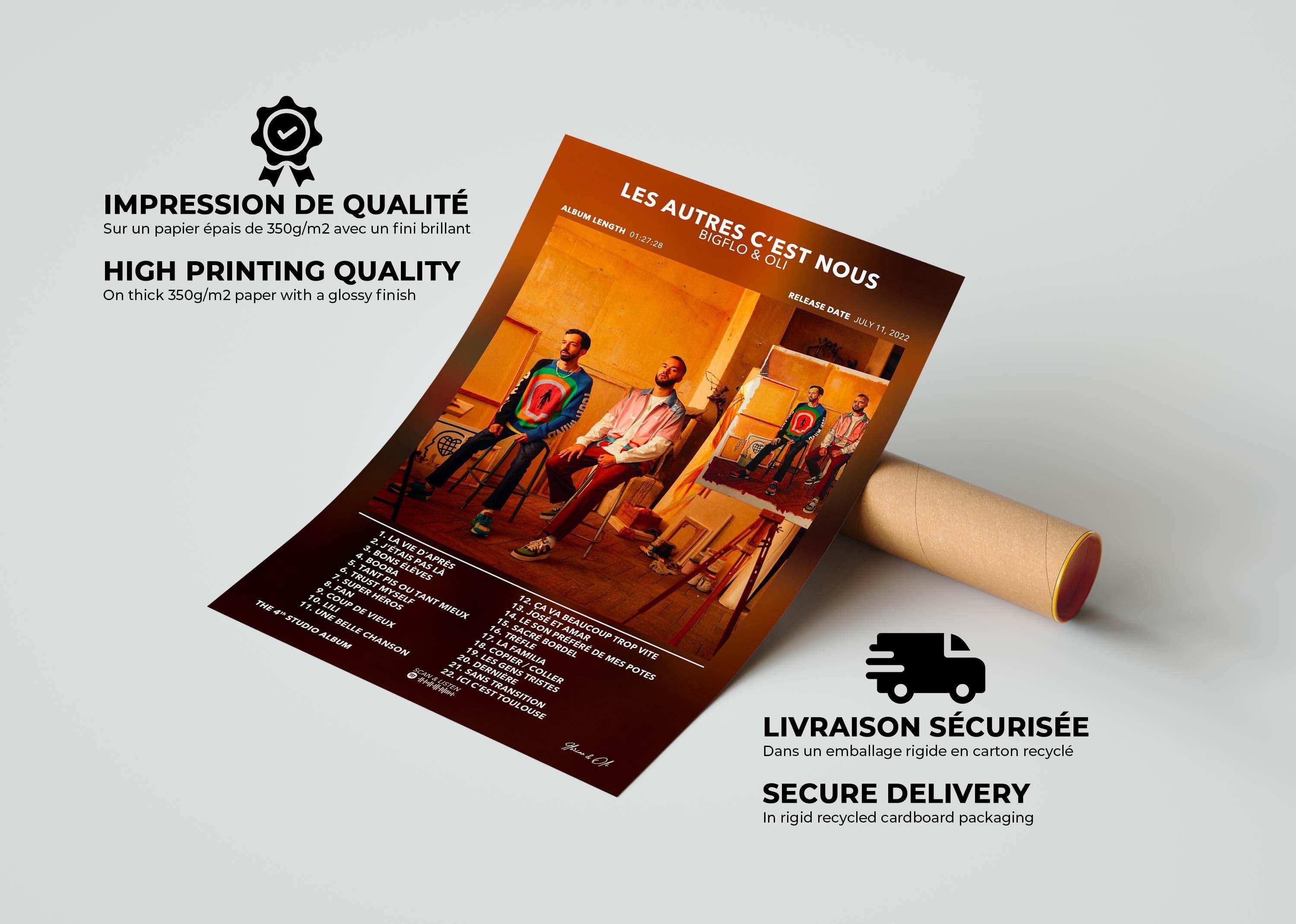 Poster Les Autres C'est Nous Bigflo & Oli - Backyard