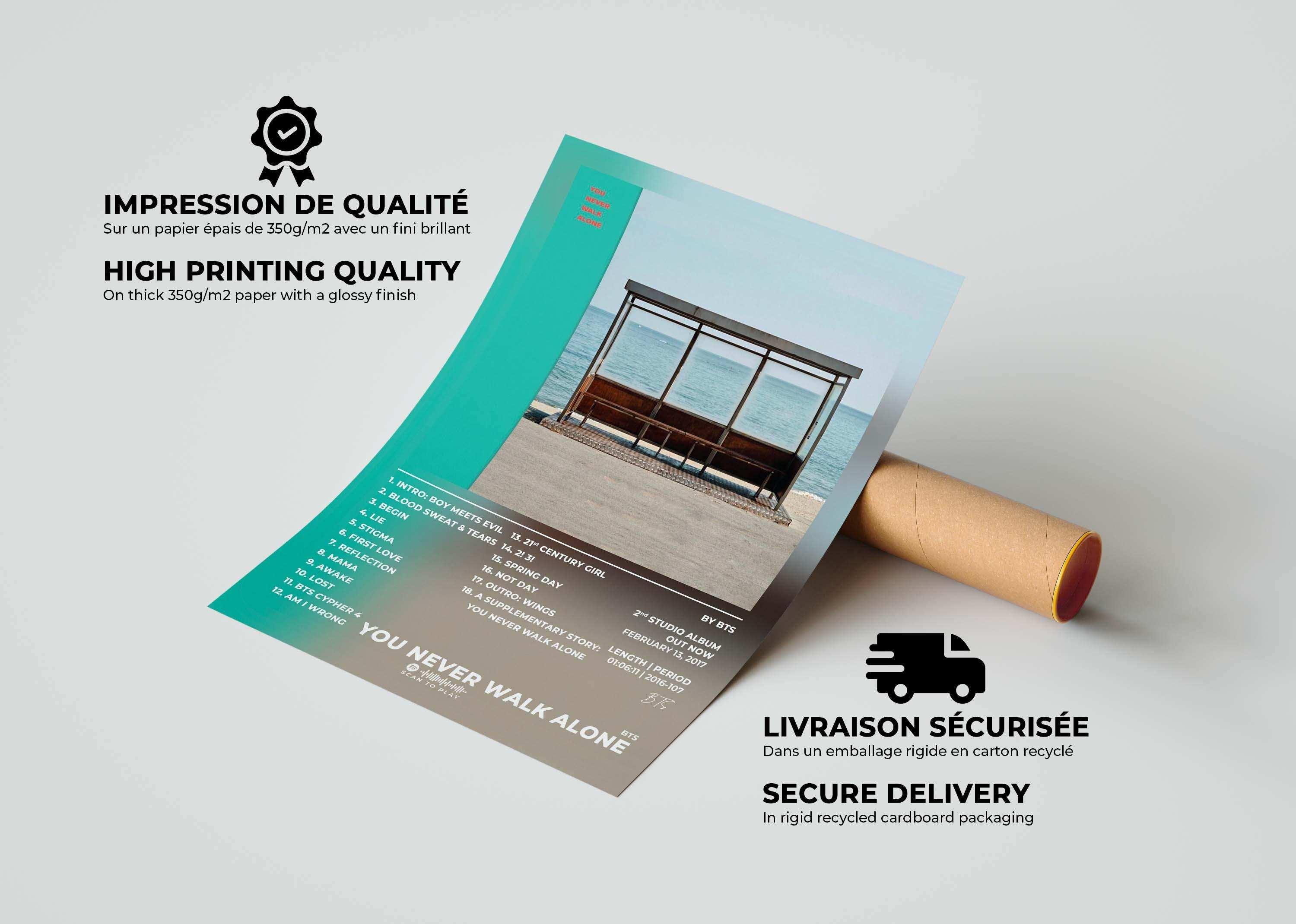 You Never Walk Alone BTS Poster - Backyard