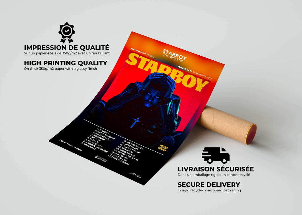 Poster Starboy The Weeknd - Backyard