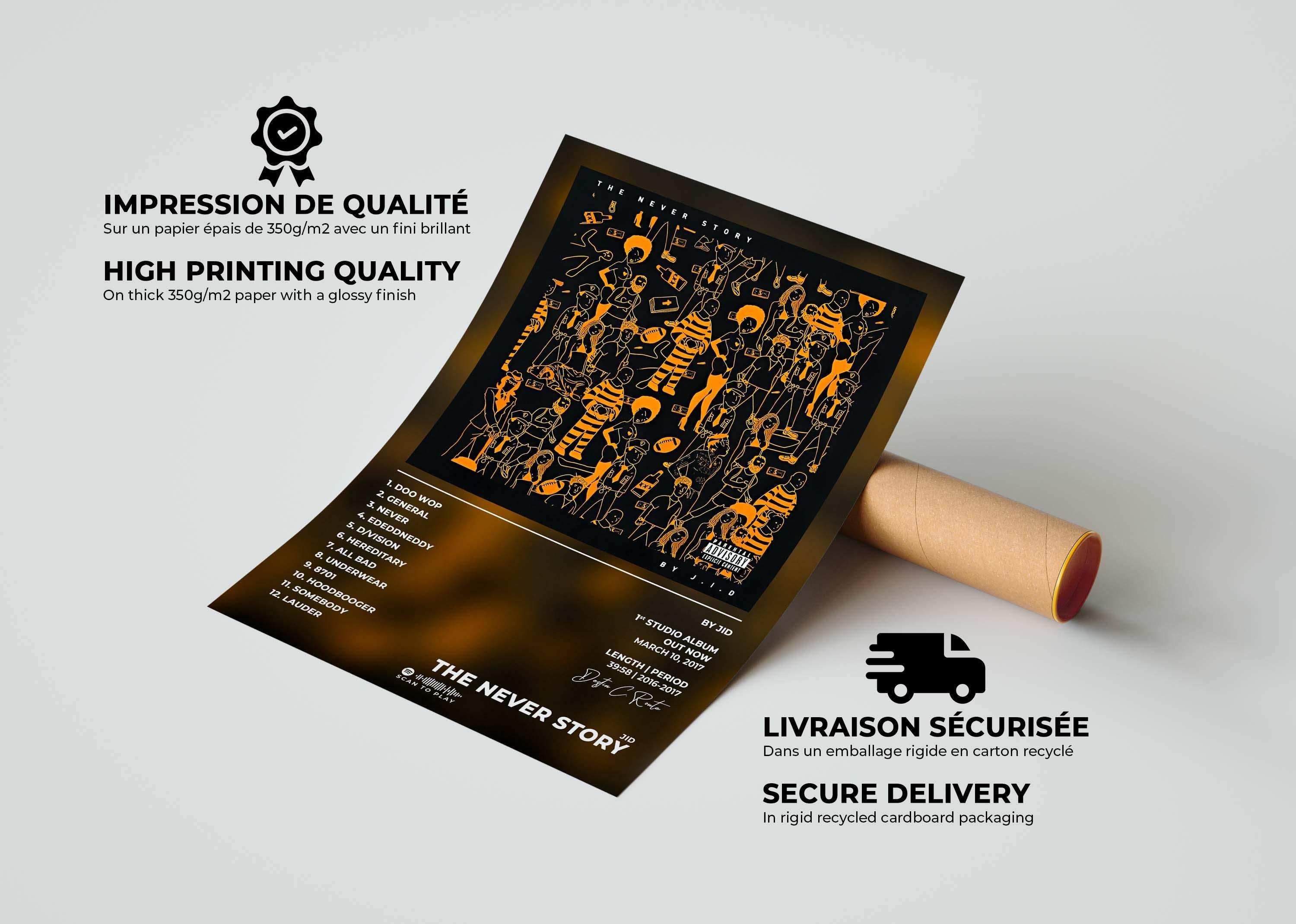 The Never Story JID Poster - Backyard