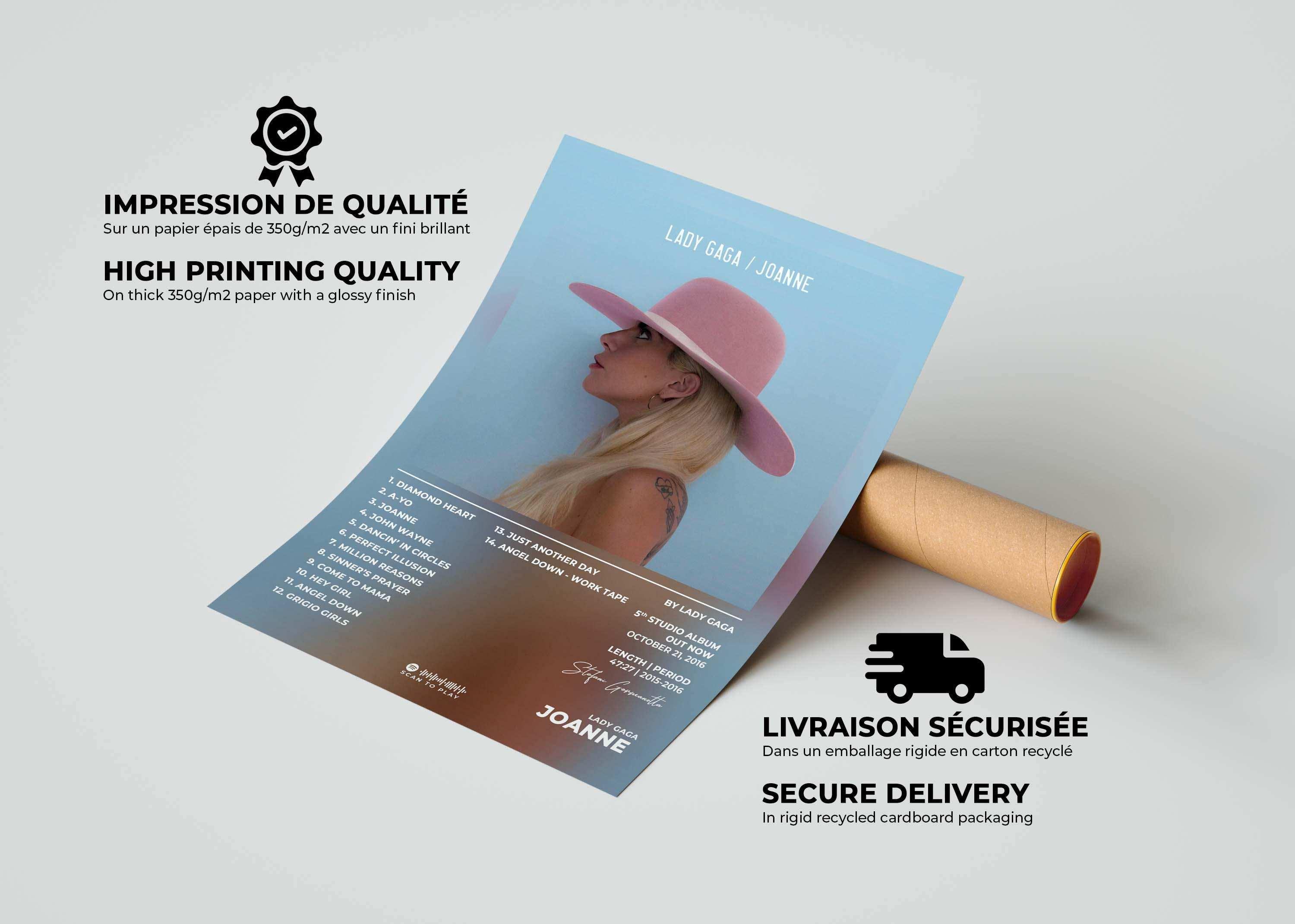 Joanne Lady Gaga Poster - Backyard