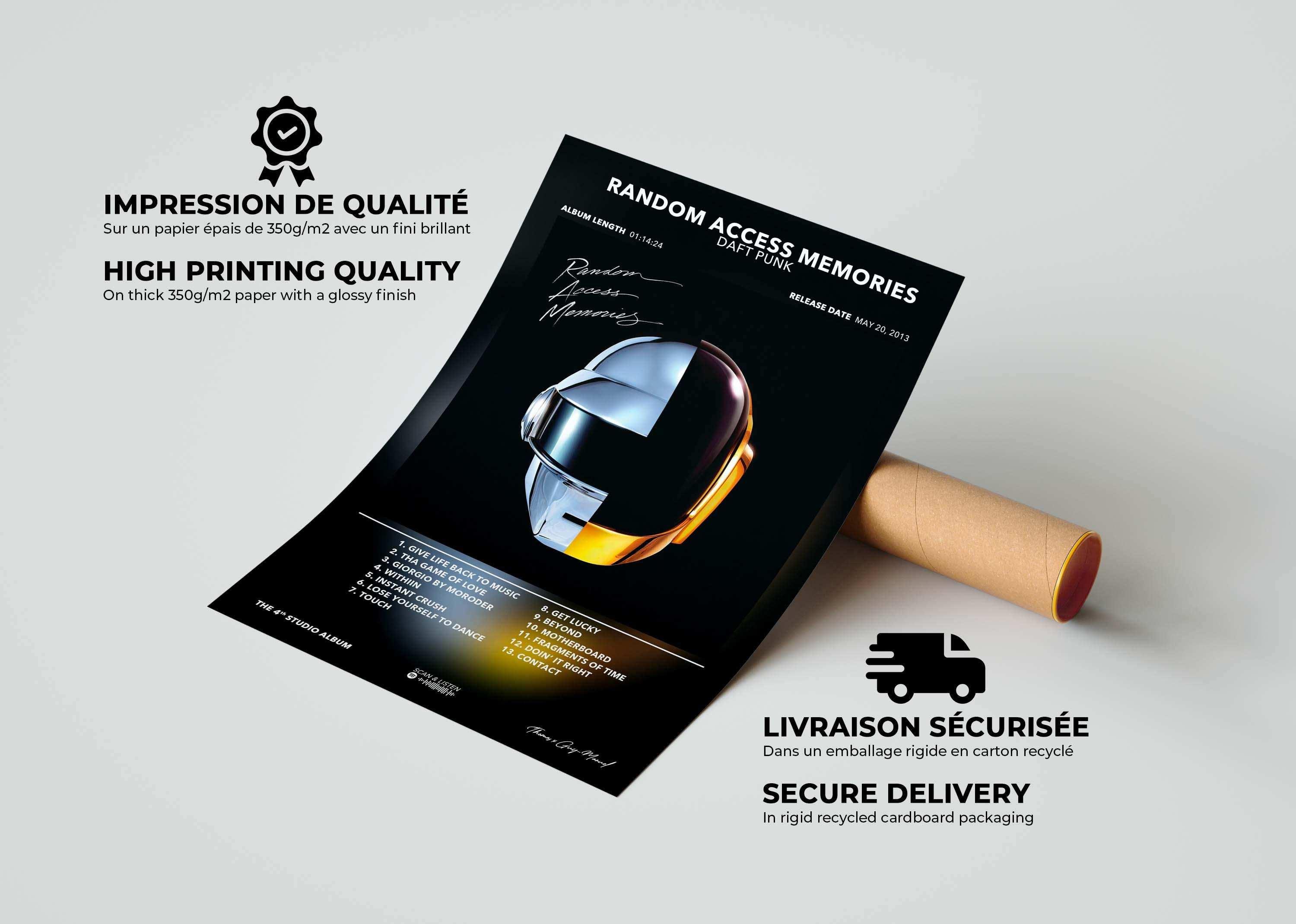 Poster Random Access Memories Daft Punk - Backyard