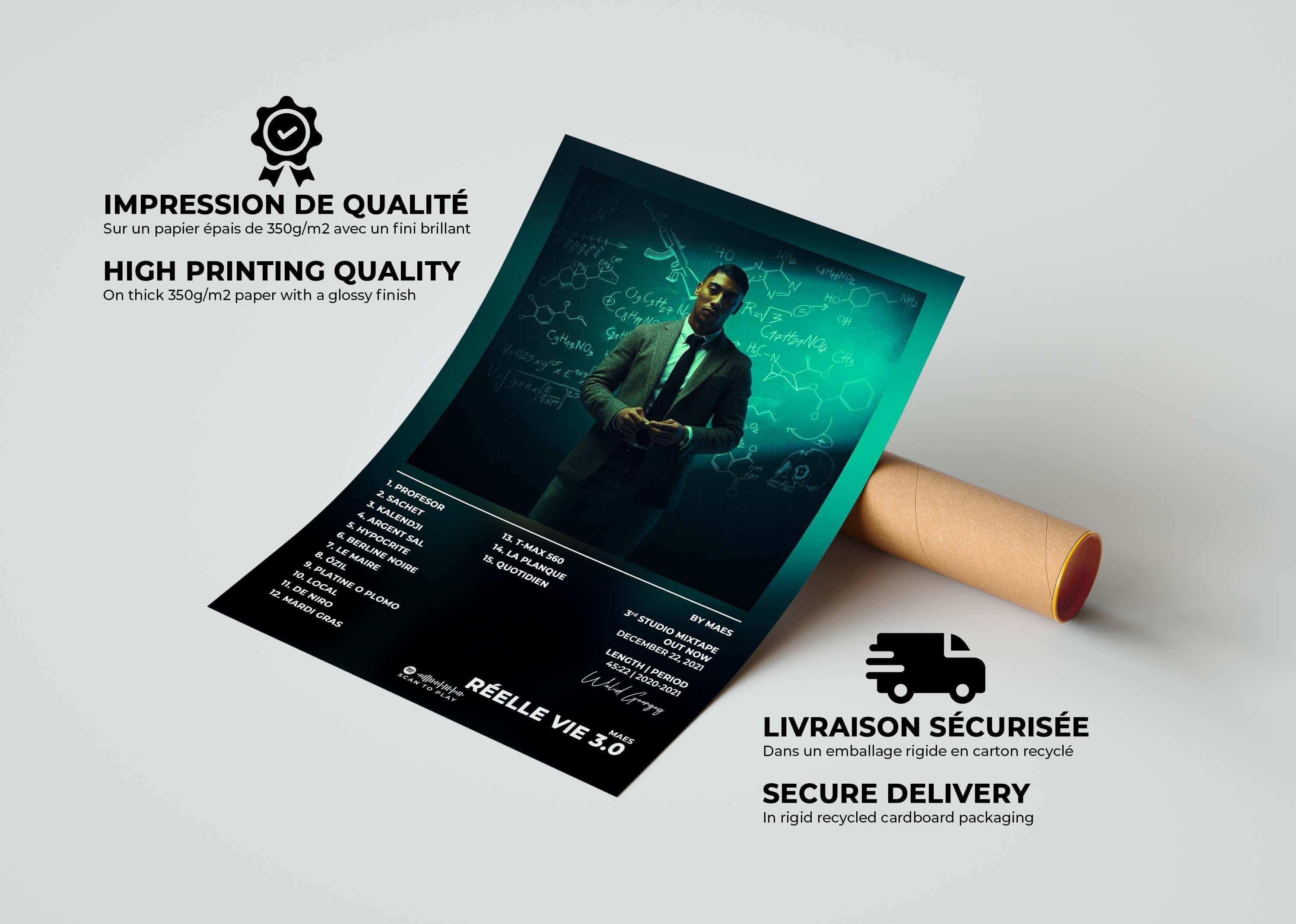 Réelle Vie 3.0 Maes Poster - Backyard