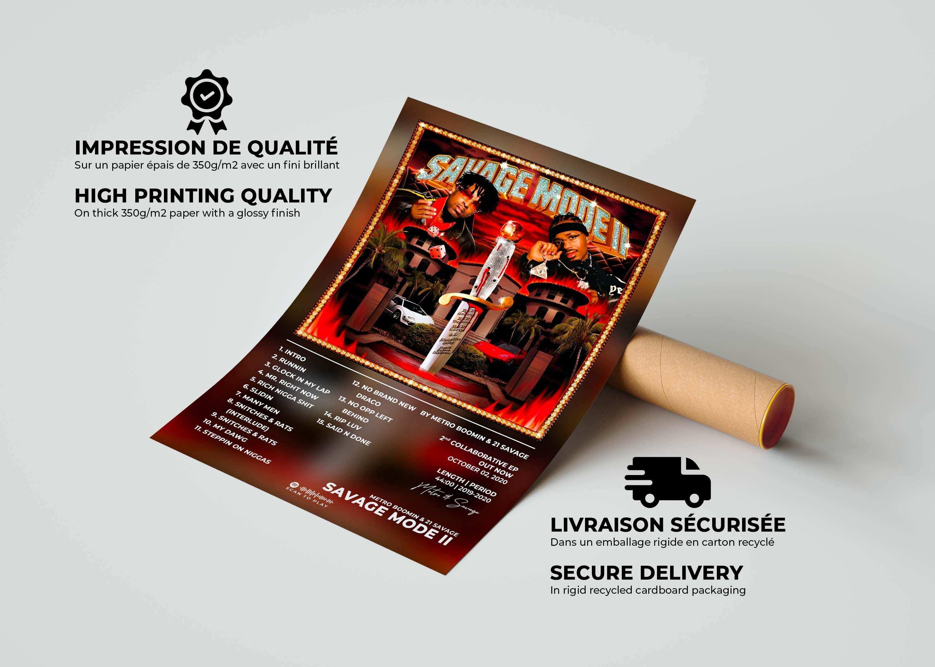 Savage Mode 2 Metro Boomin Poster - Backyard