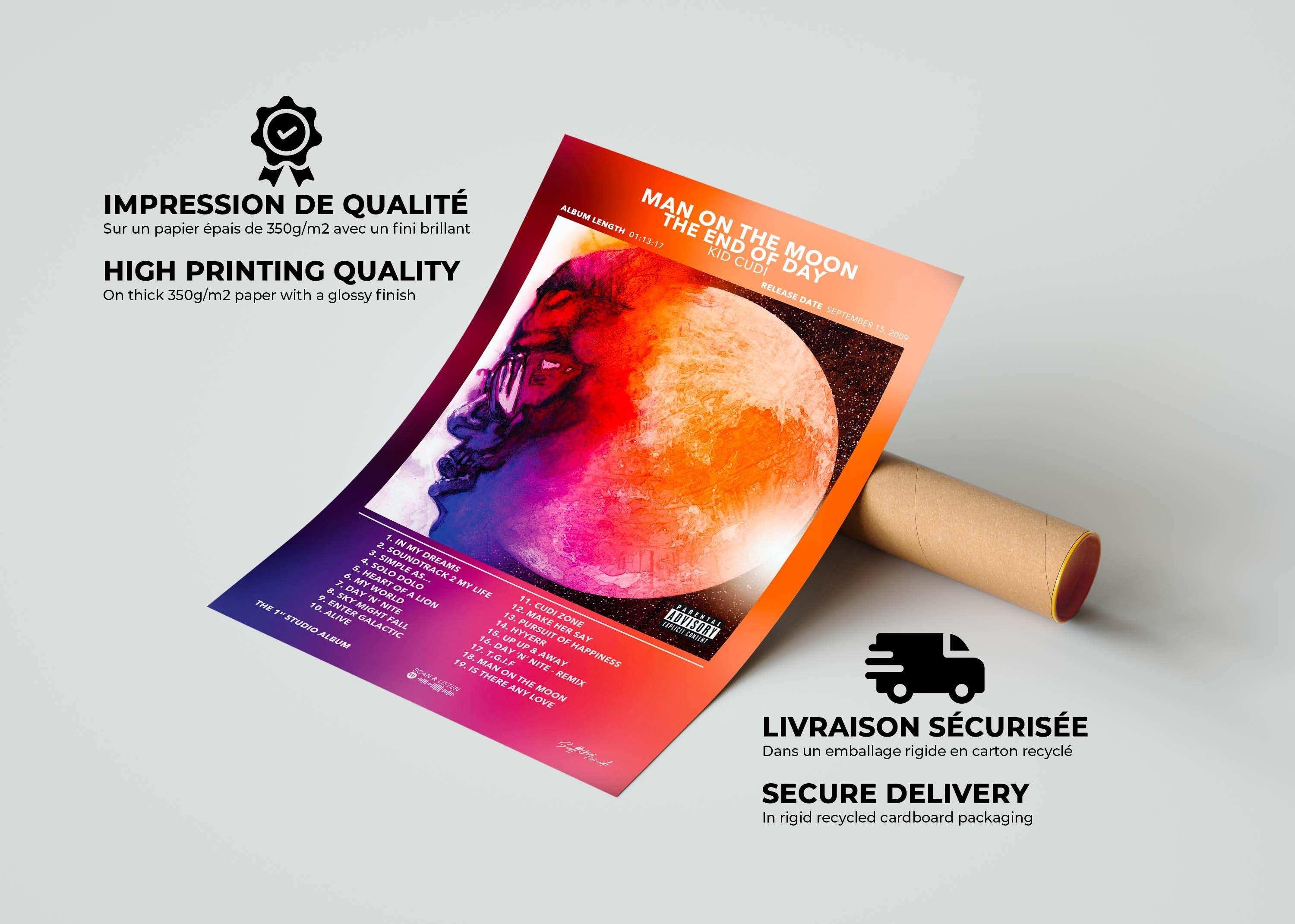 Poster Man On The Moon : The End Of Day Kid Cudi - Backyard