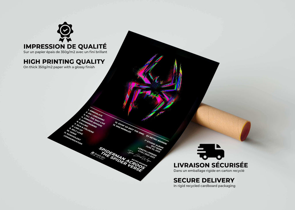 Spider-Man : Acroos The Spider-Verse Metro Boomin Poster - Backyard