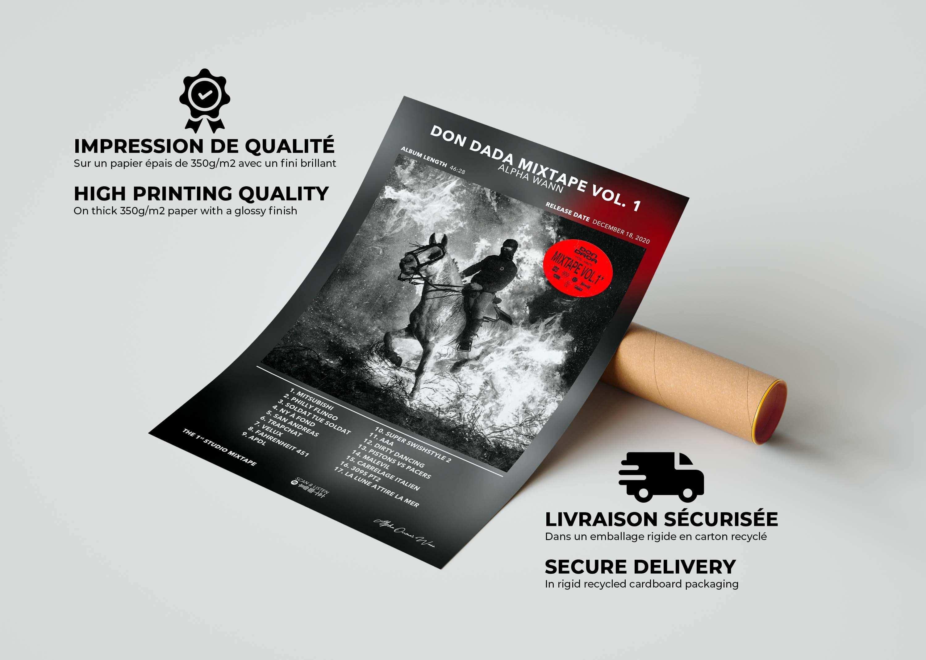 Poster Don Dada Mixtape Alpha Wann - Backyard