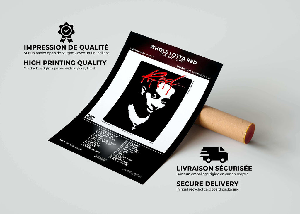 Poster Whole Lotta Red Playboi Carti - Backyard