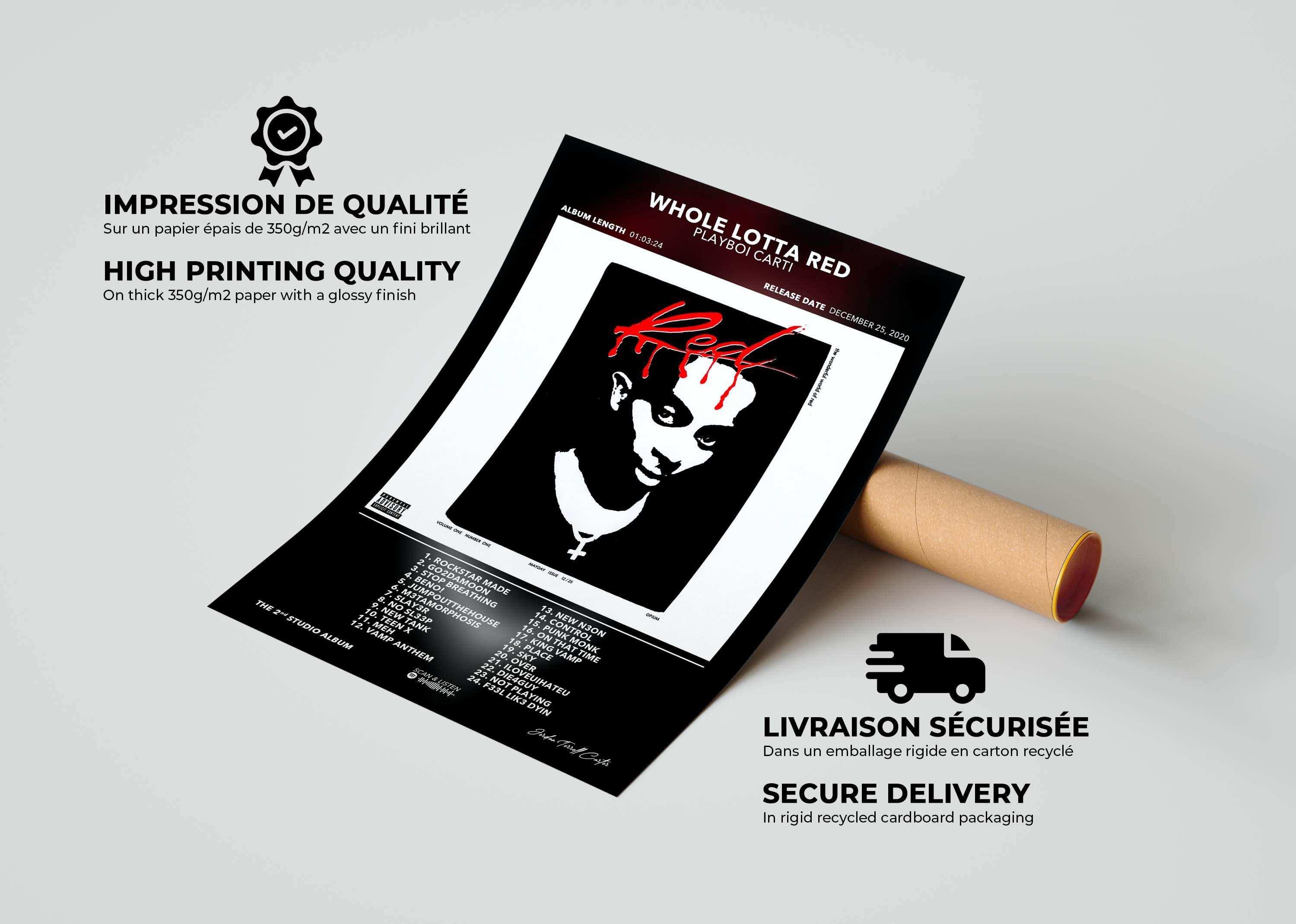 Poster Whole Lotta Red Playboi Carti - Backyard