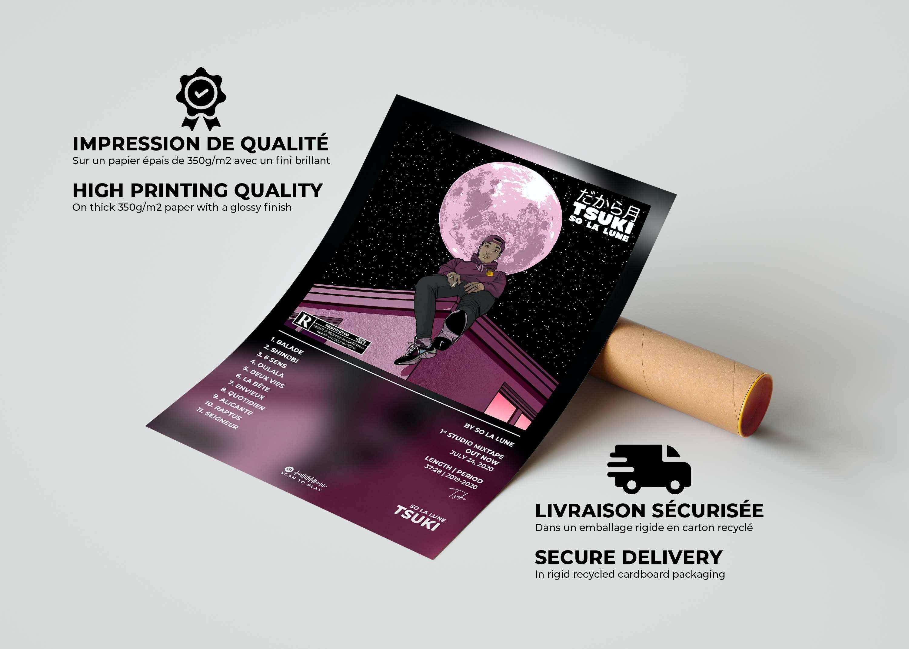 Tsuki So La Lune Poster - Backyard