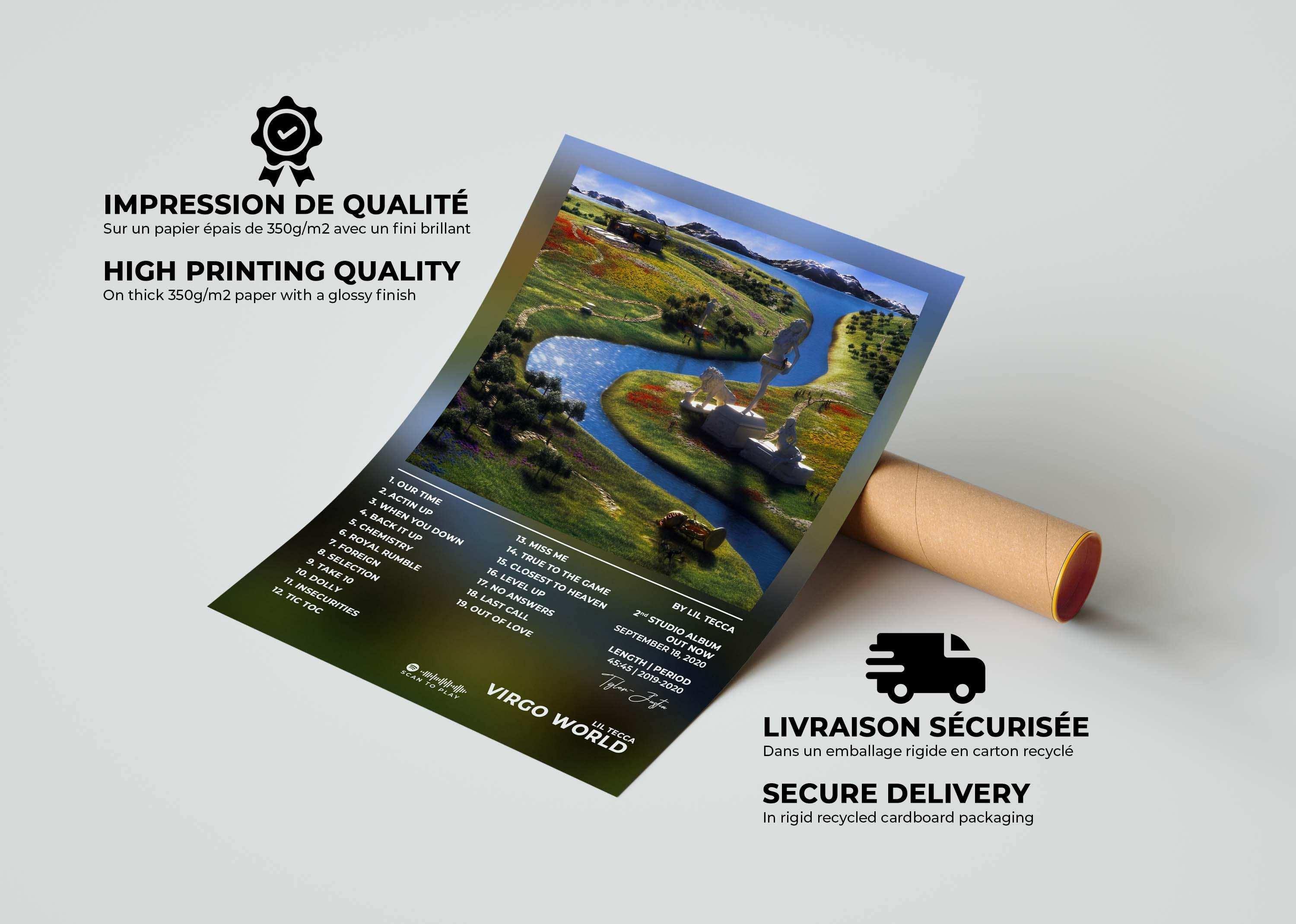 Virgo World Lil Tecca Poster - Backyard