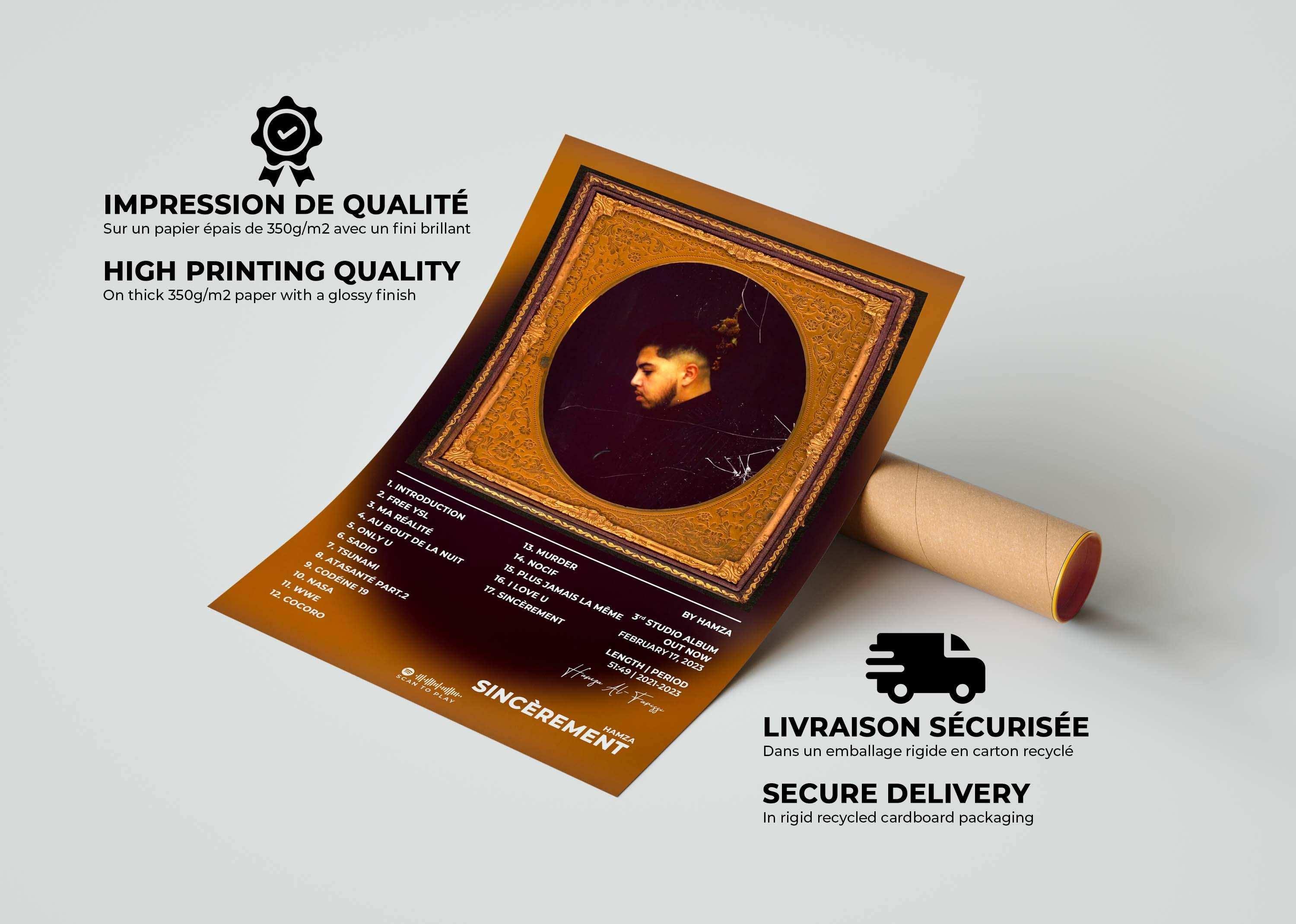 Sincèrement Hamza Poster - Backyard