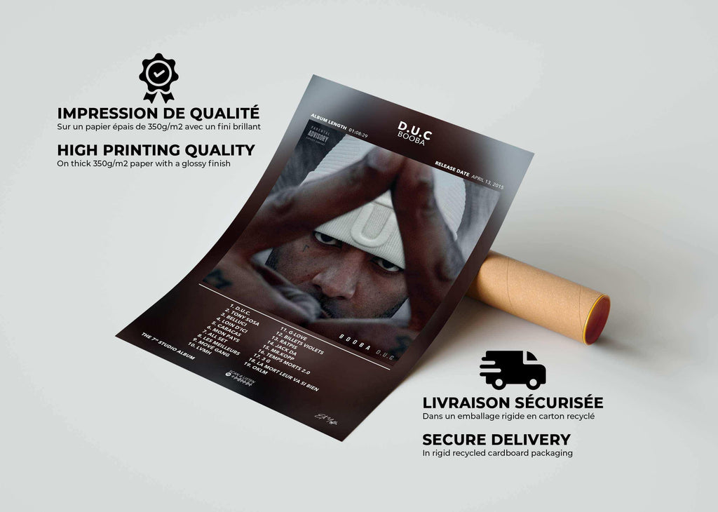 Poster D.U.C Booba - Backyard