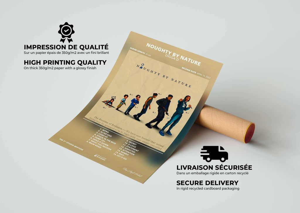 Poster Noughty By Nature Digga D - Backyard