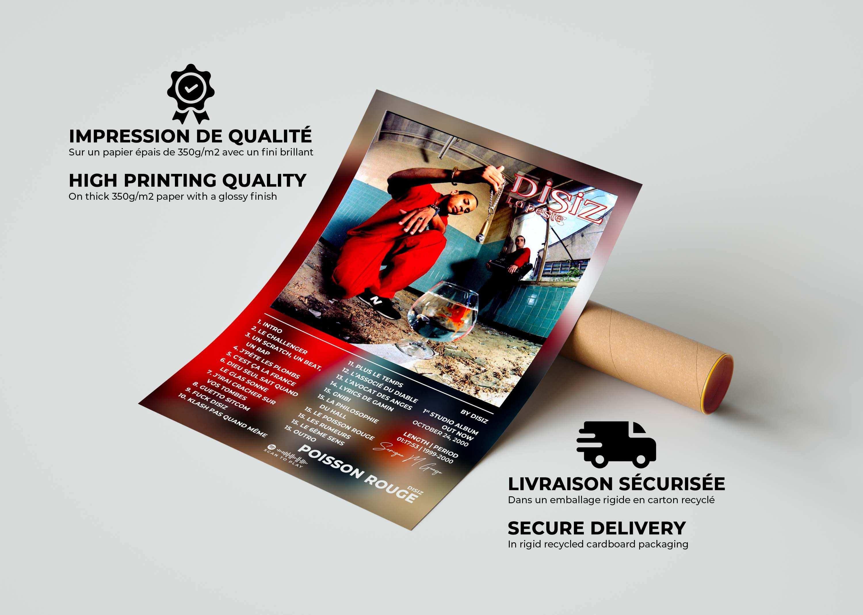 Poisson Rouge Disiz Poster - Backyard