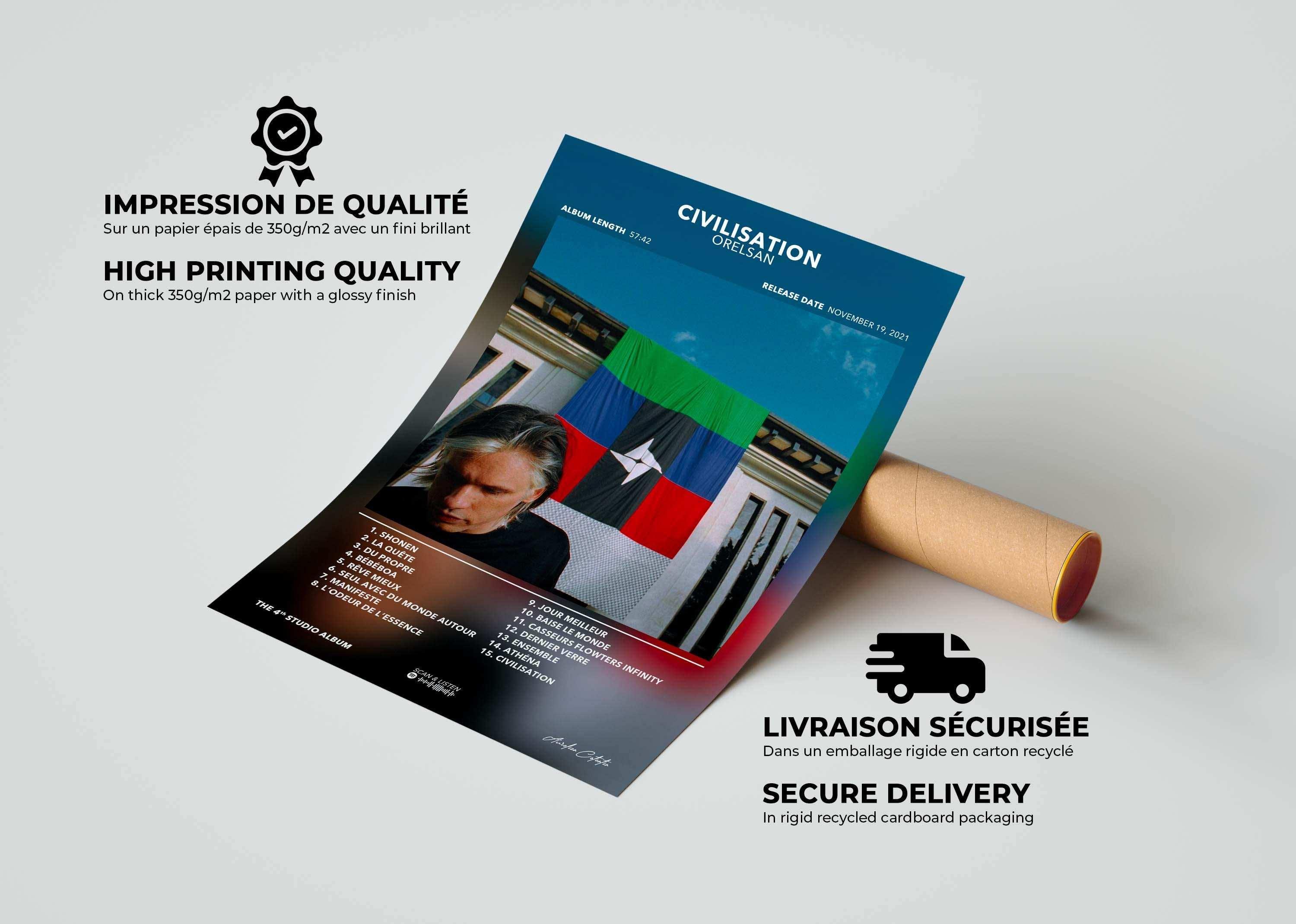 Poster Civilisation Orelsan - Backyard