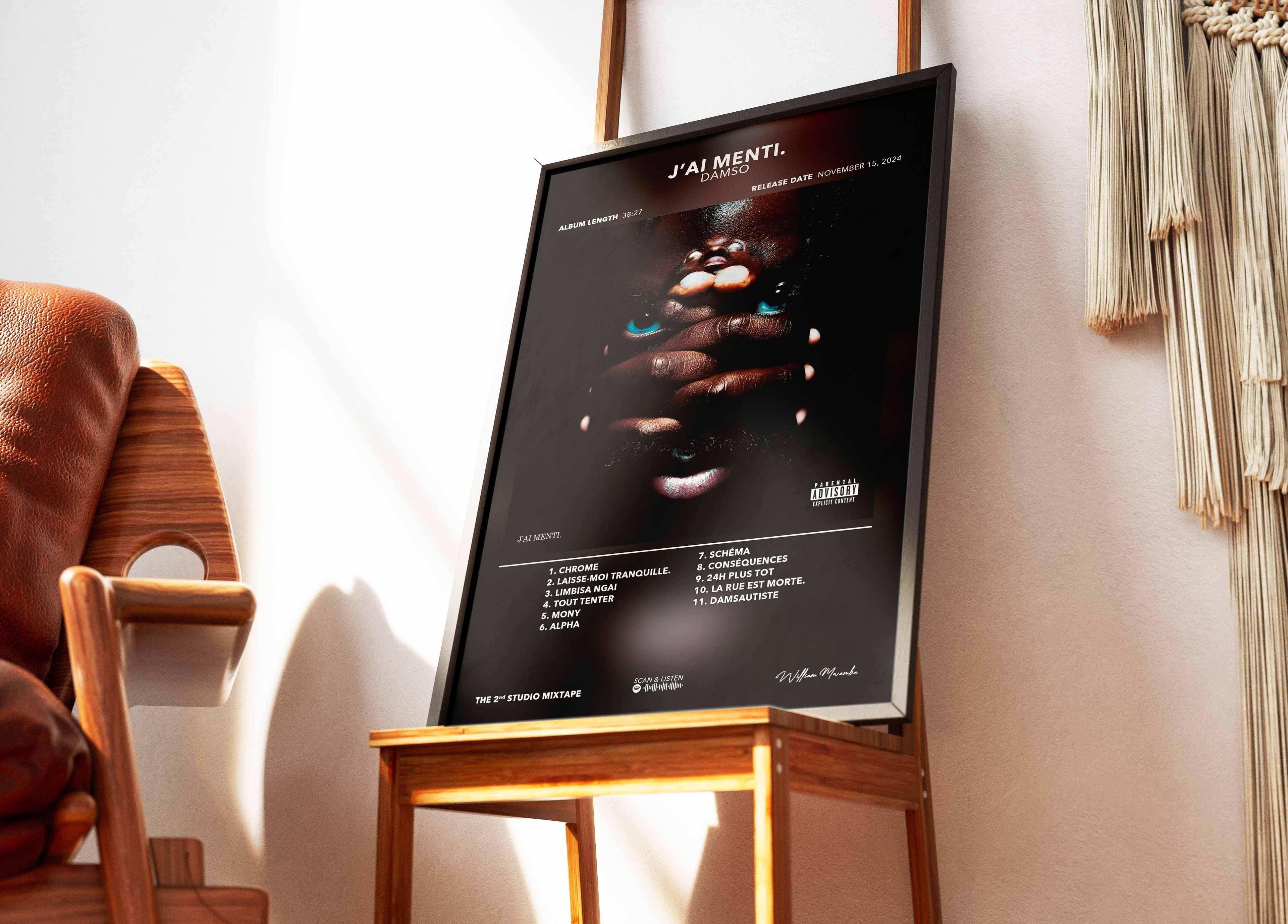 Poster J'ai Menti Damso - Backyard