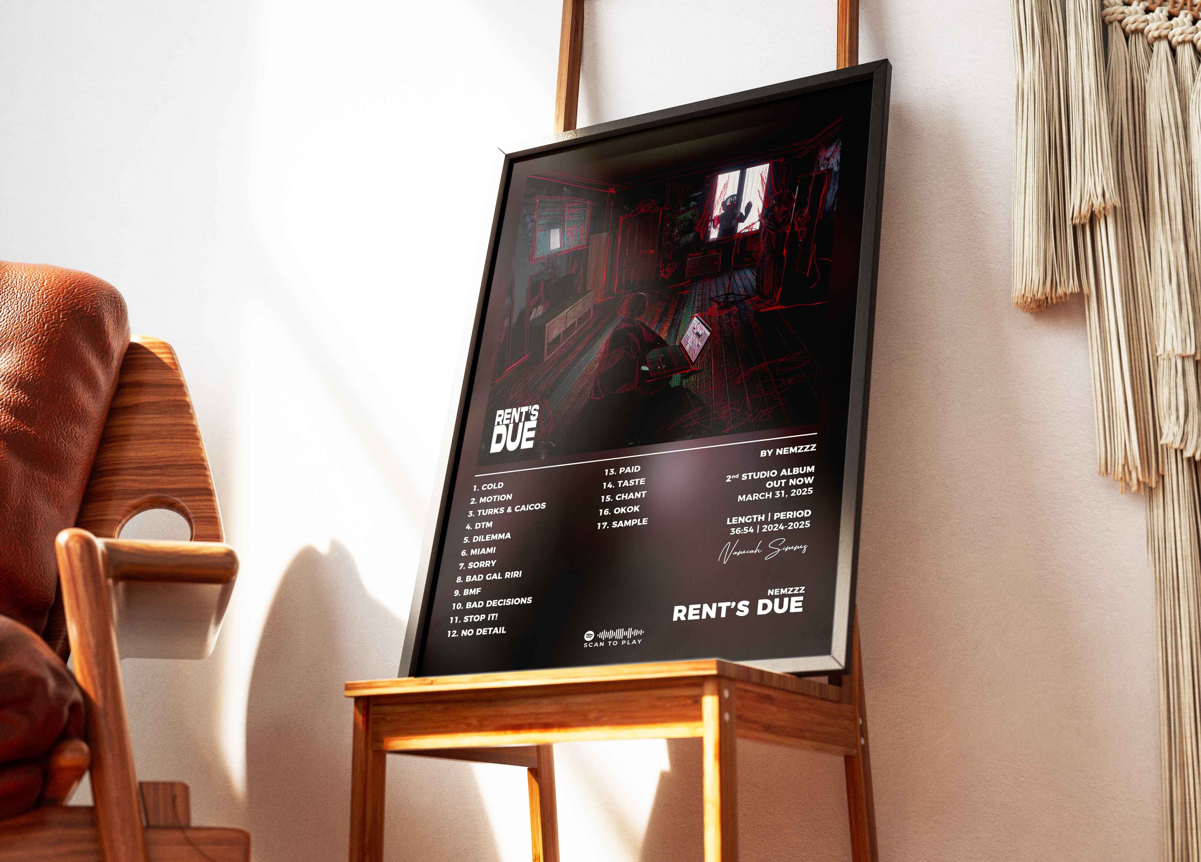 Poster Rent's Due Nemzzz