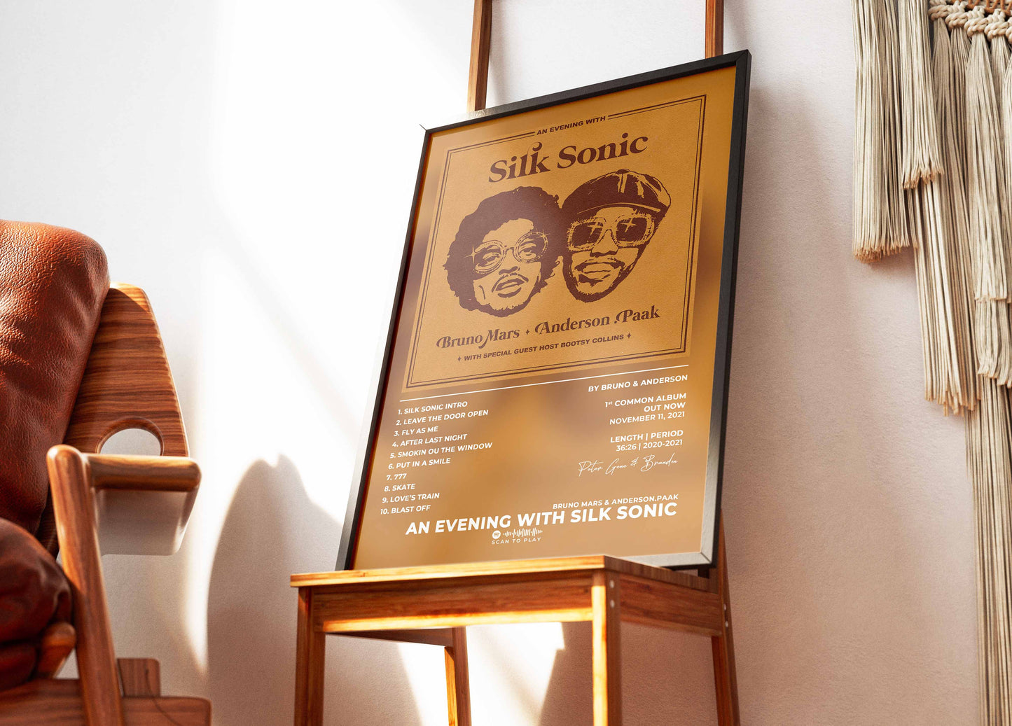 An Evening With Silk Sonic Bruno Mars & Anderson.Paak Poster