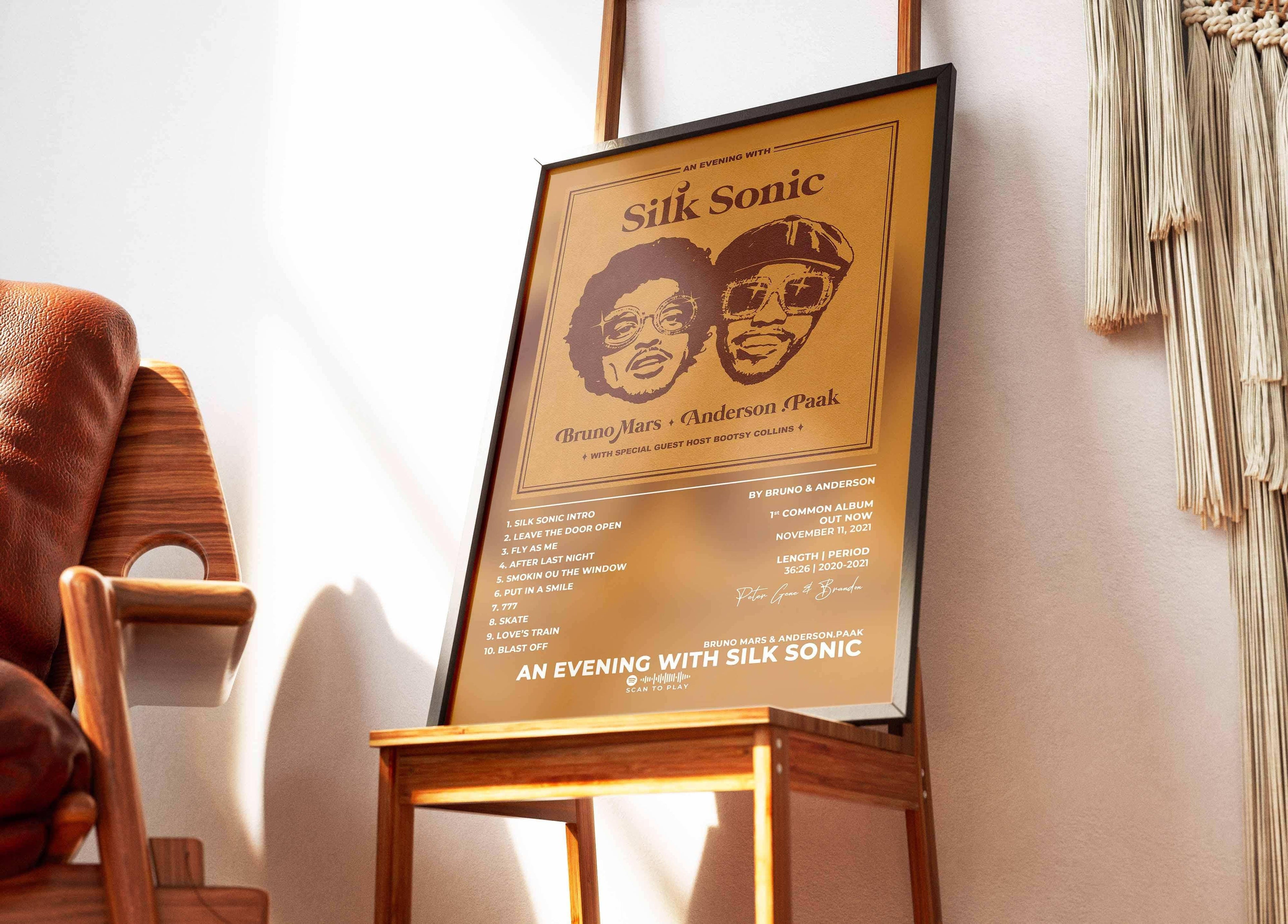 An Evening With Silk Sonic Bruno Mars & Anderson.Paak Poster - Backyard