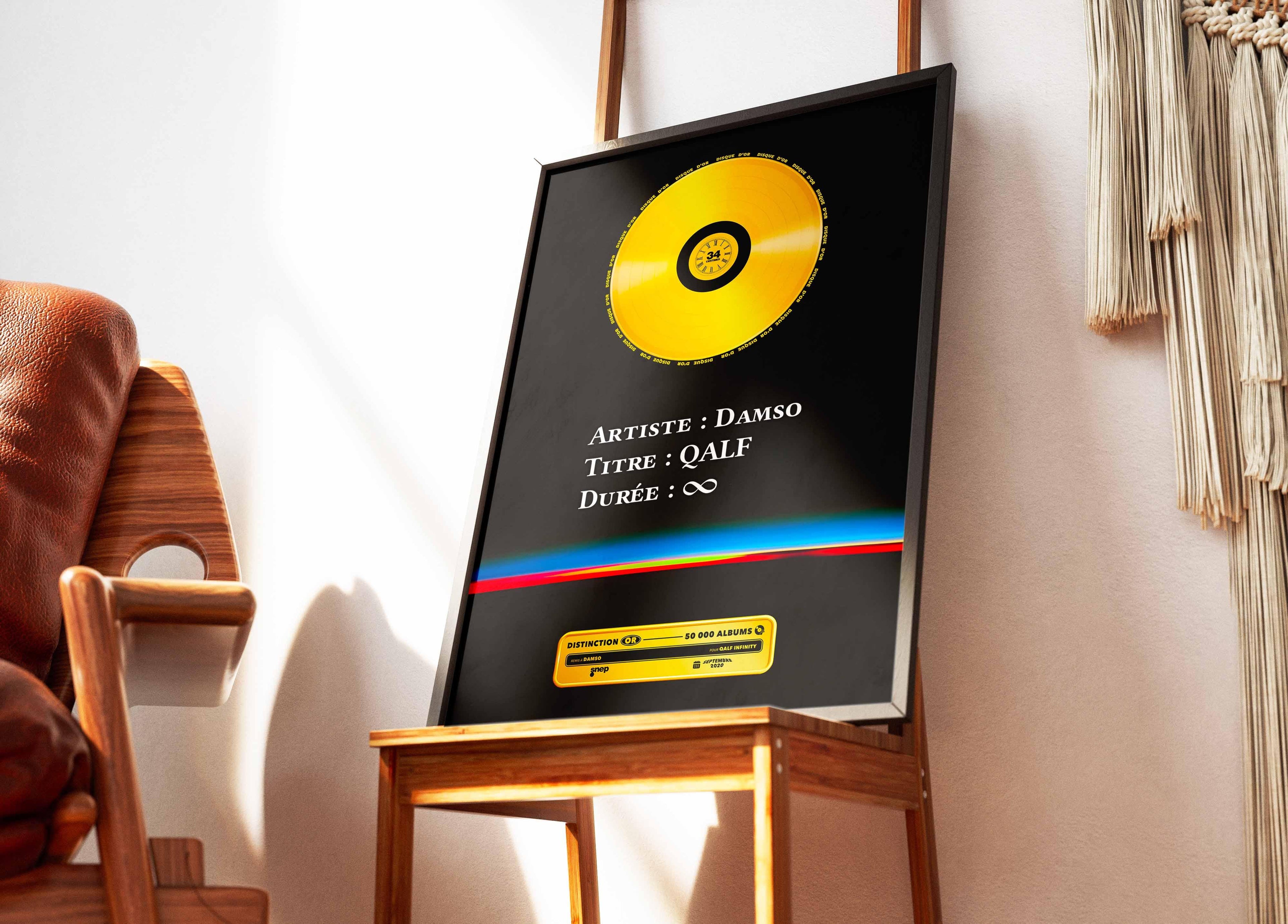 Disque D'Or Qalf Infinity Damso - Backyard