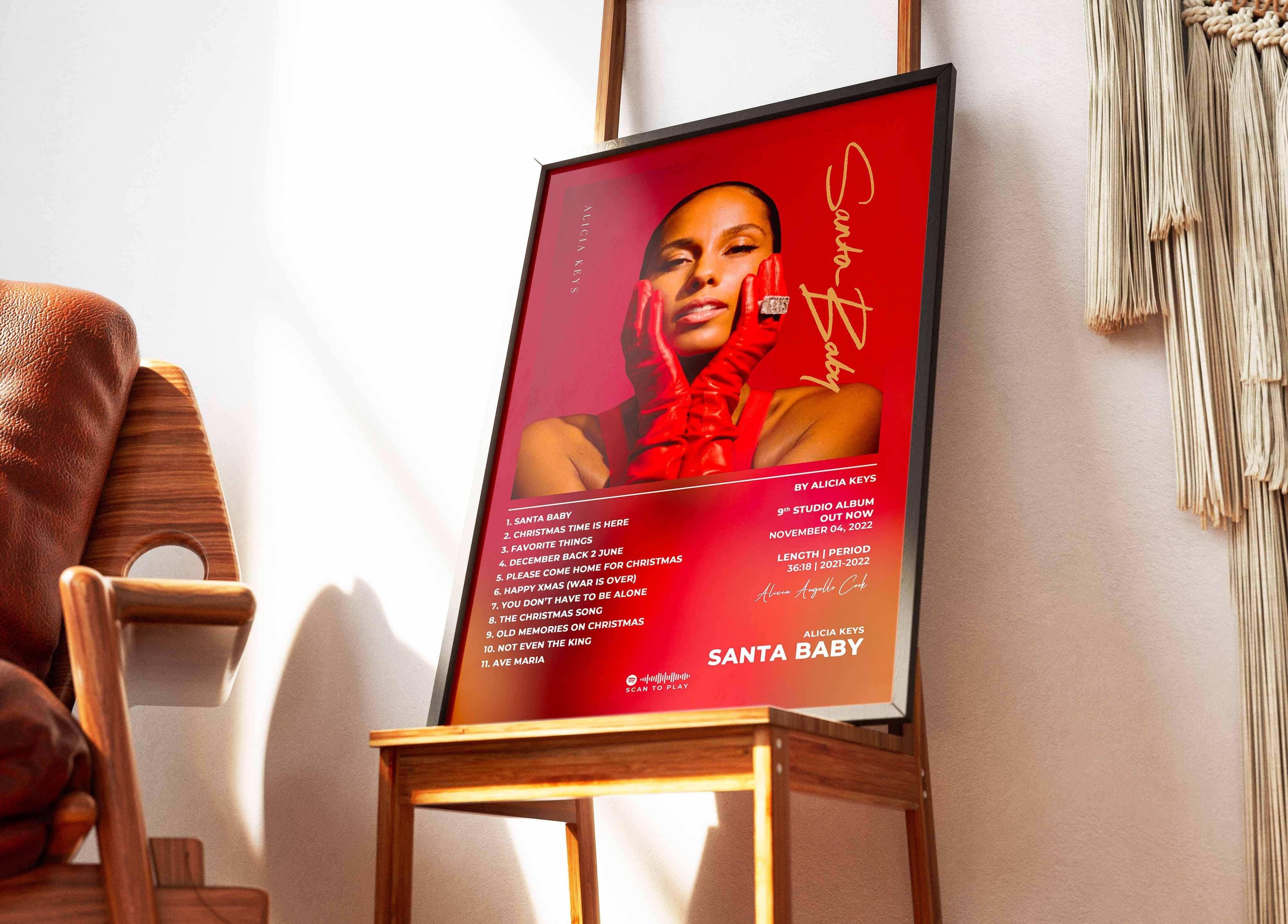 Poster Santa Baby Alicia Keys - Backyard