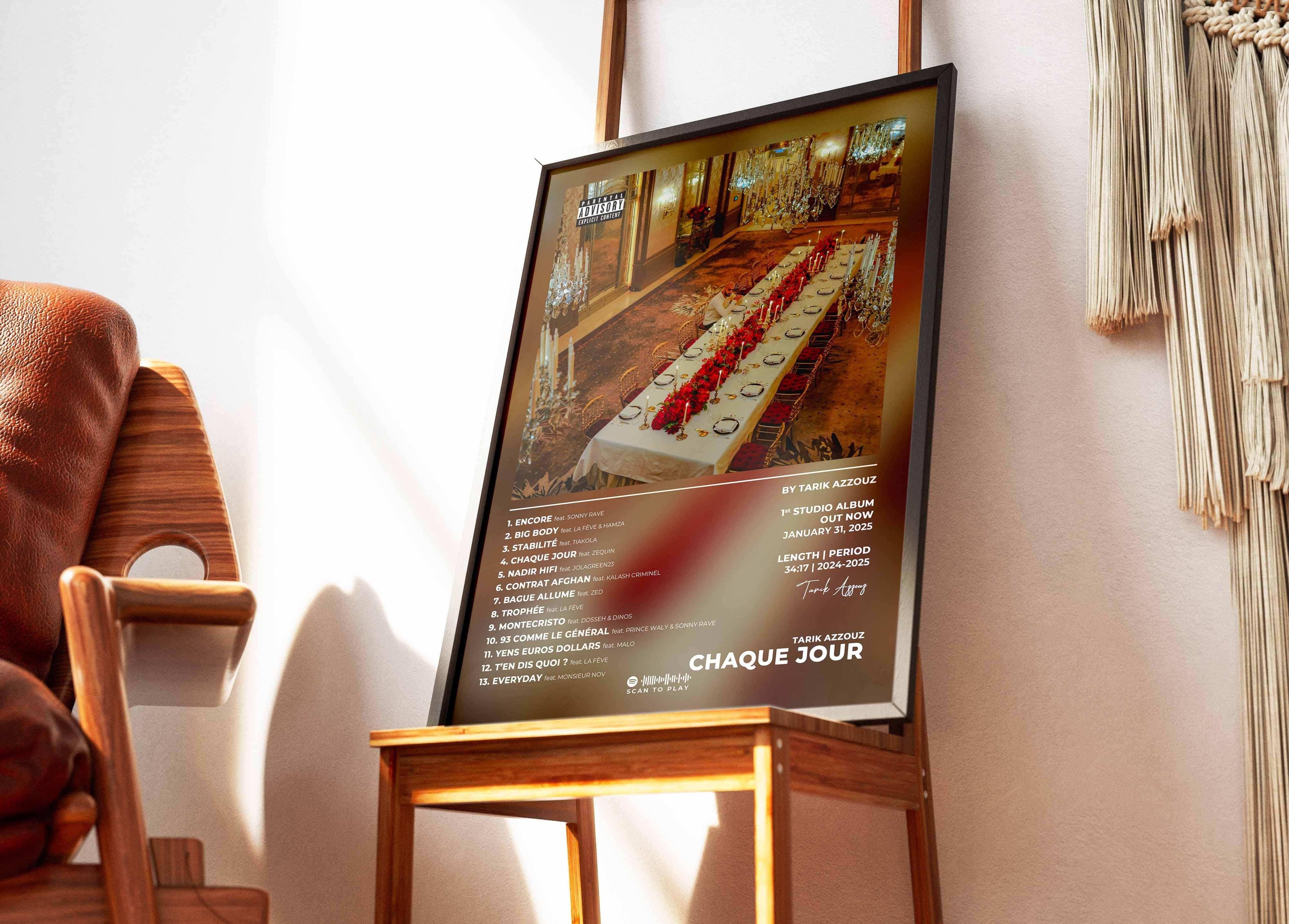 Chaque Jour Tarik Azzouz Poster - Backyard