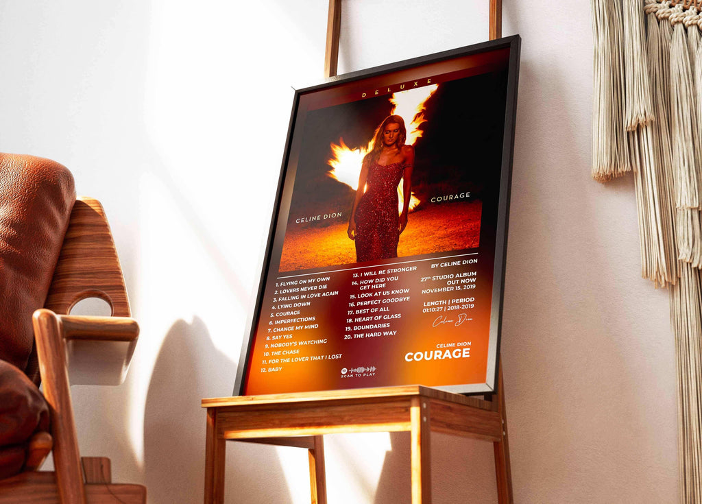 Poster Courage Celine Dion - Backyard