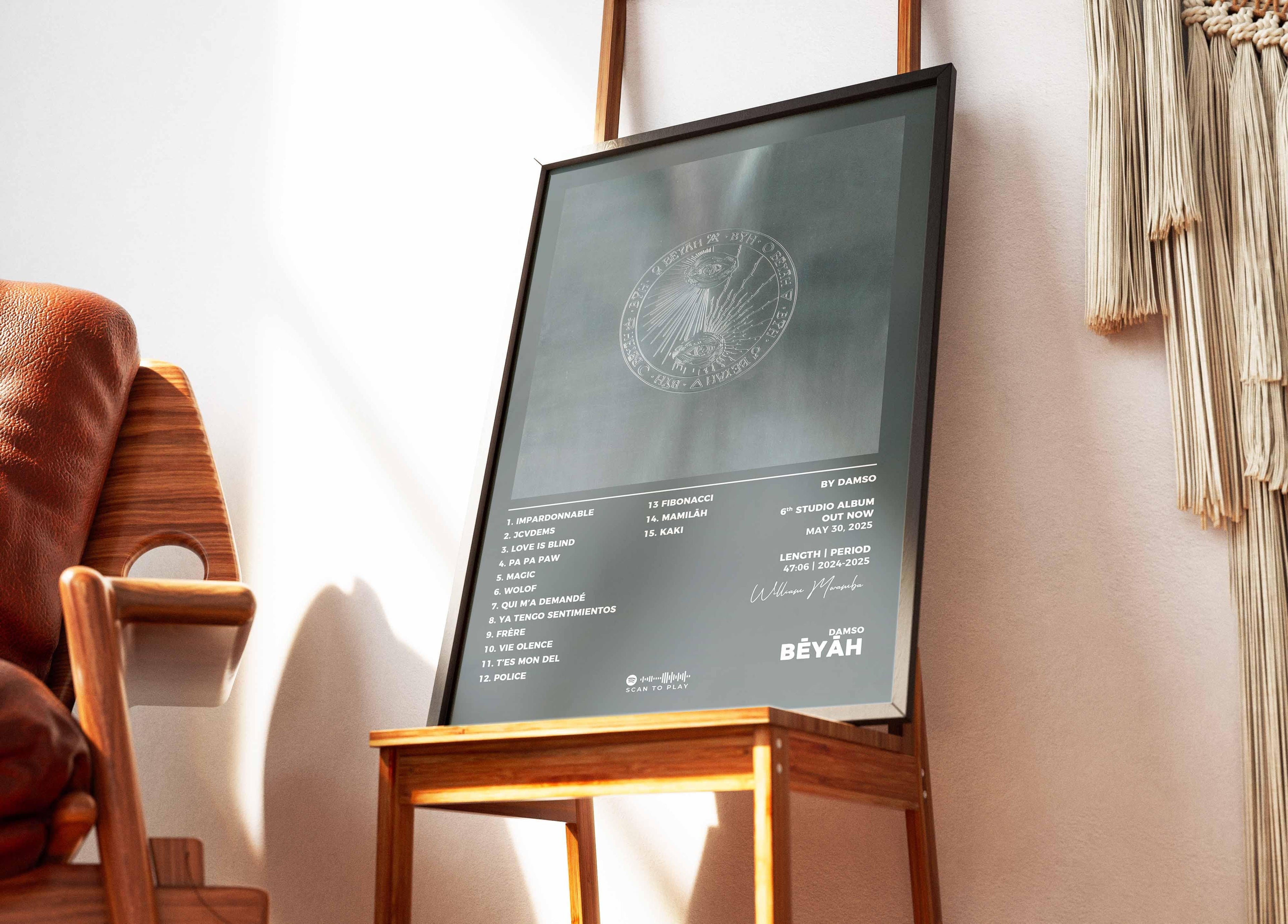 Beyah Damso Poster - Backyard