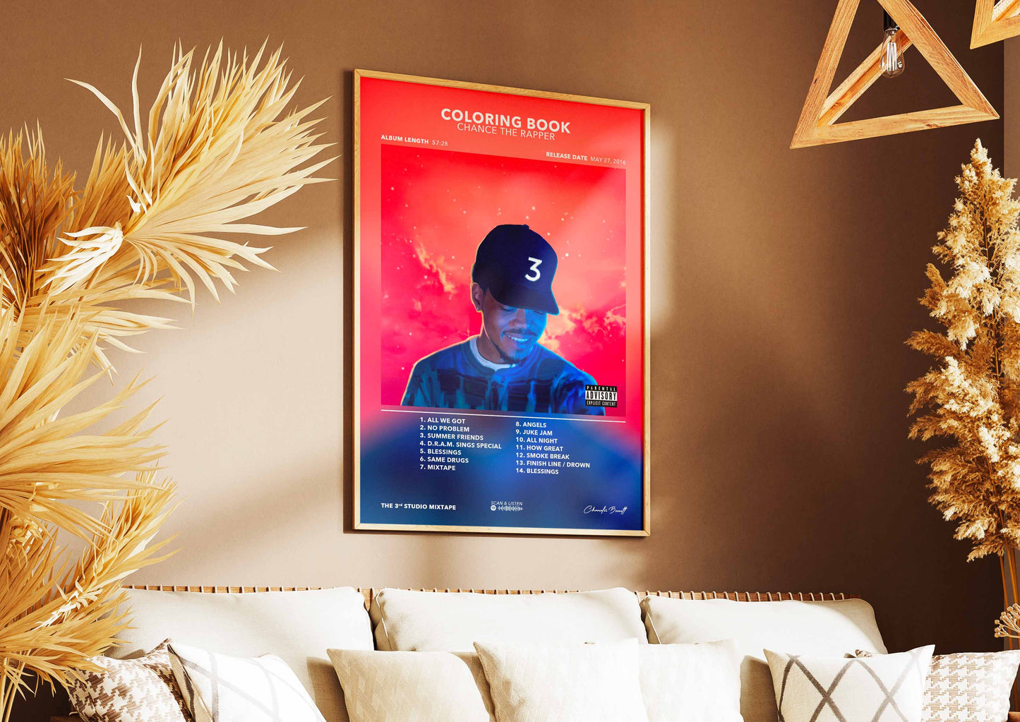 Poster Coloring Book Chance The Rapper