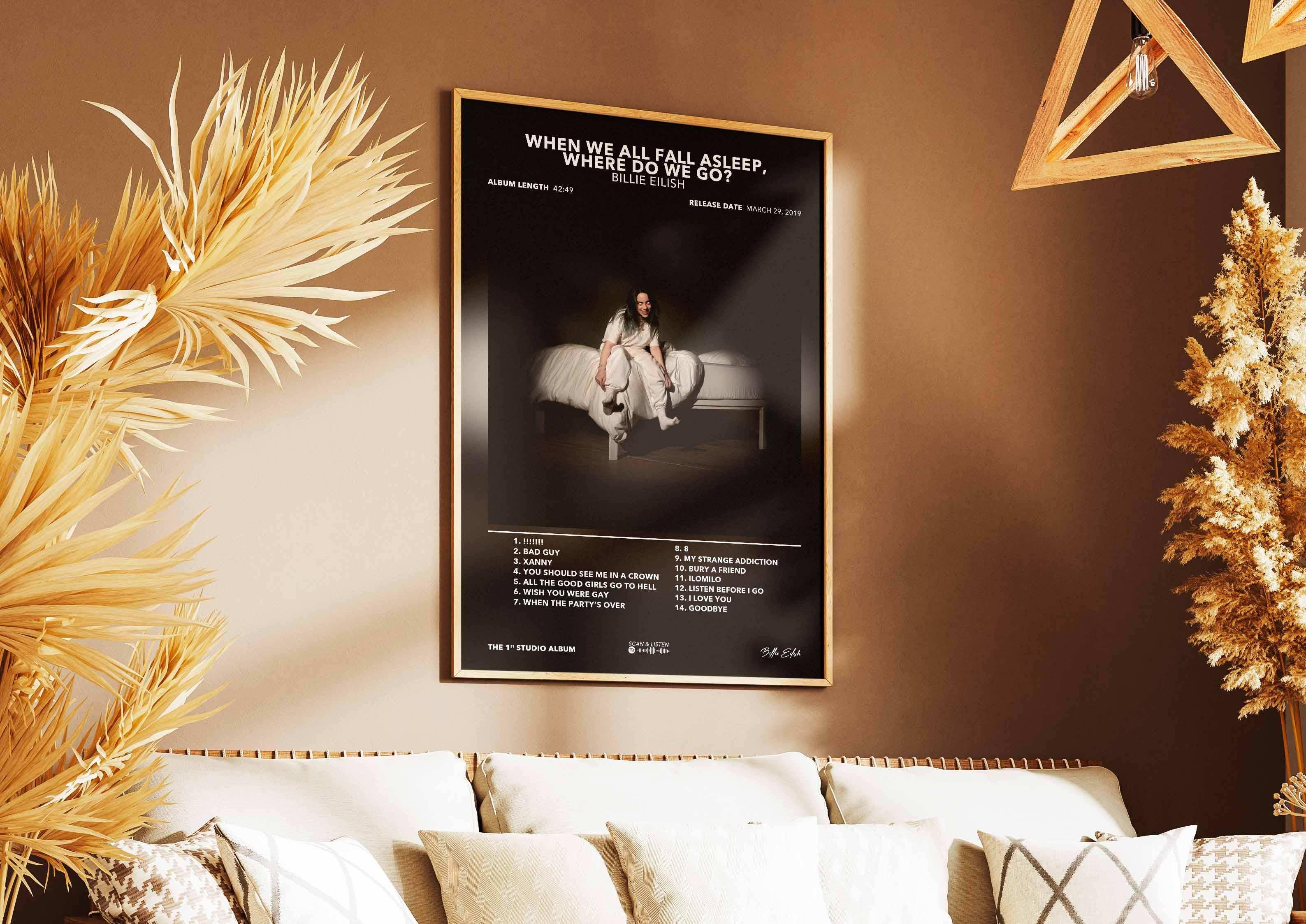 When We All Fall Asleep, Where Do We Go? Album de Billie Eilish Billie Eilish Poster - Backyard