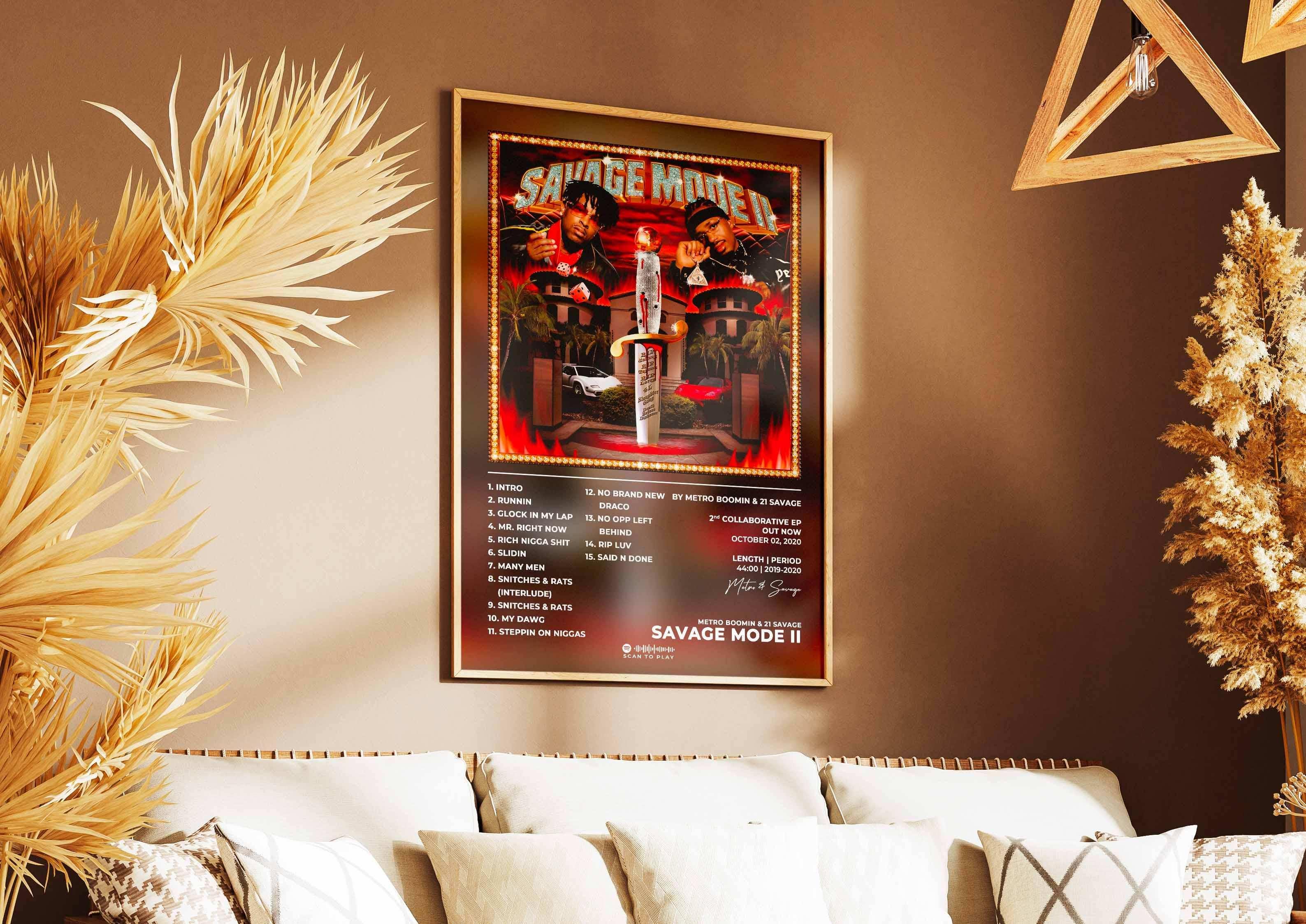 Savage Mode 2 Metro Boomin Poster - Backyard