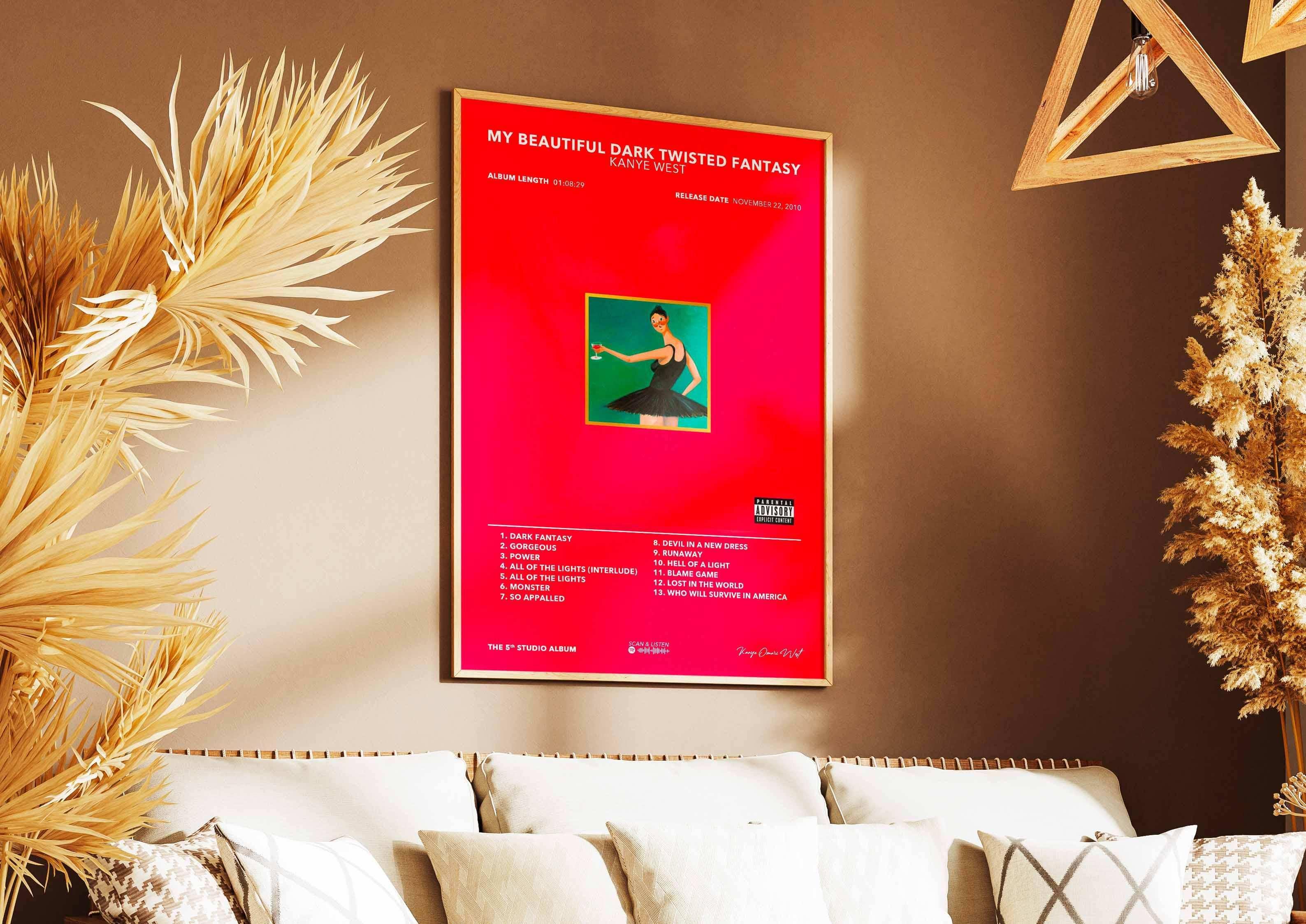 Poster My Beatiful Dark Twisted Fantasy Kanye West - Backyard