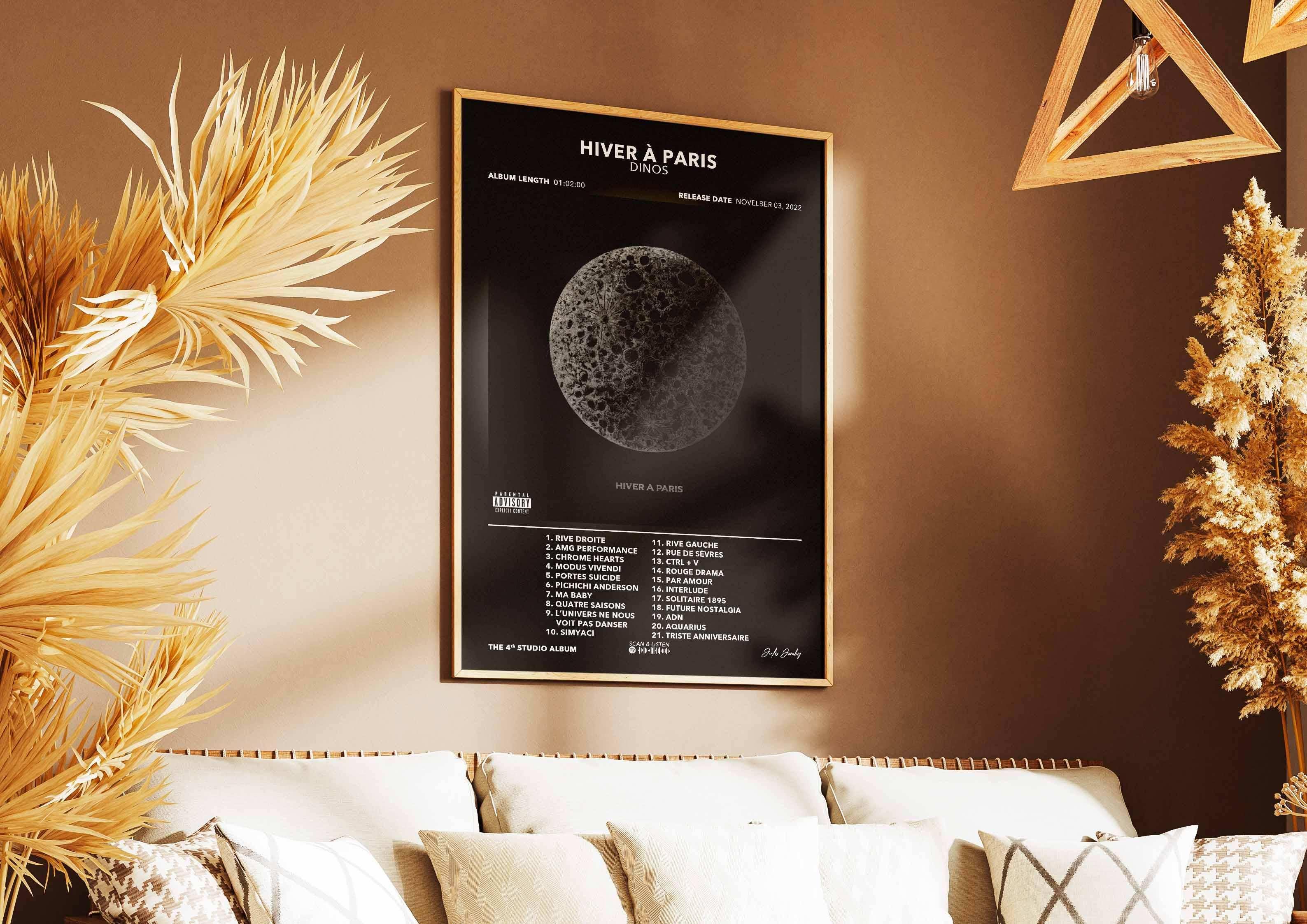 Poster Hiver À Paris Dinos - Backyard