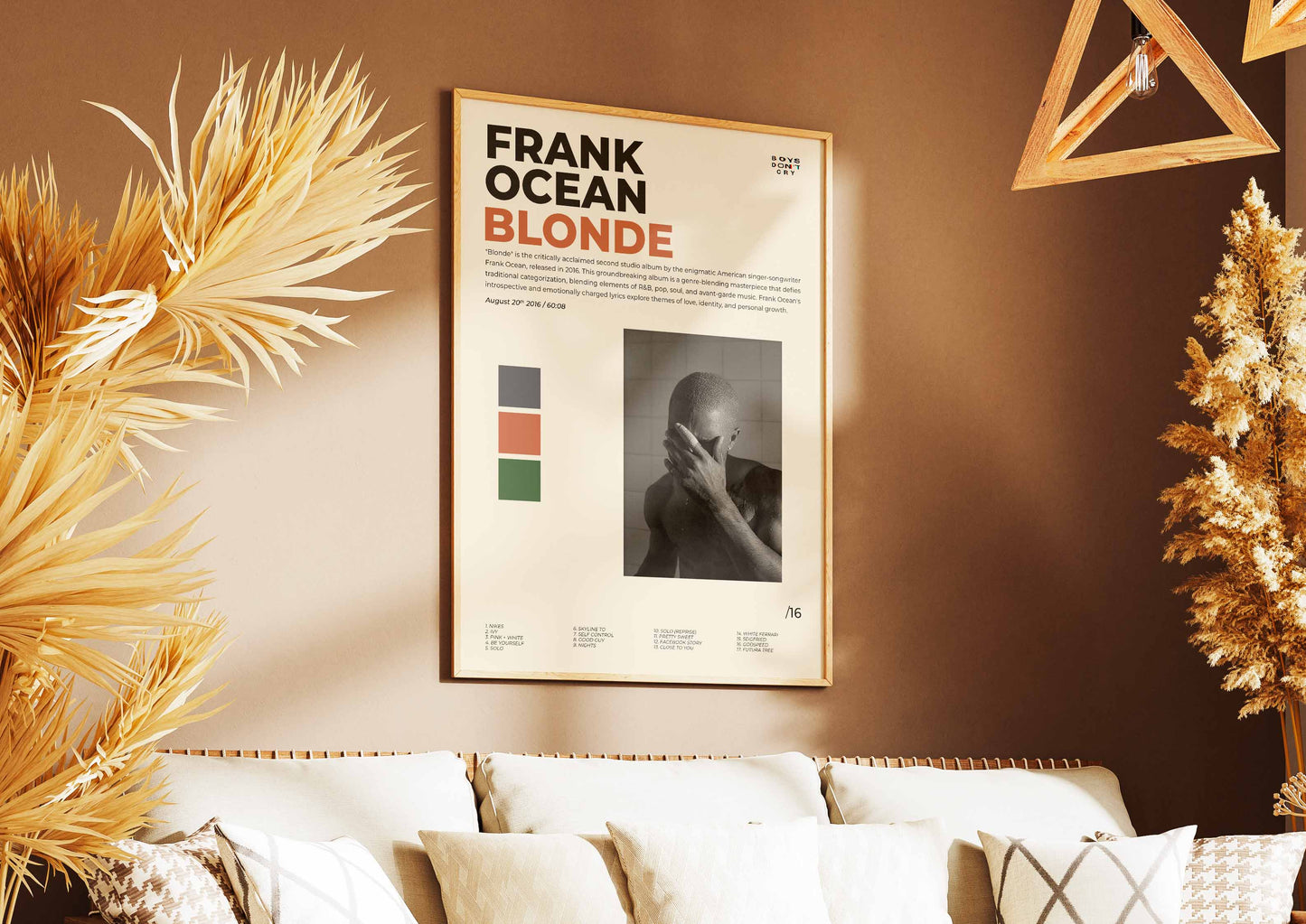 Blonde Franck Ocean Poster