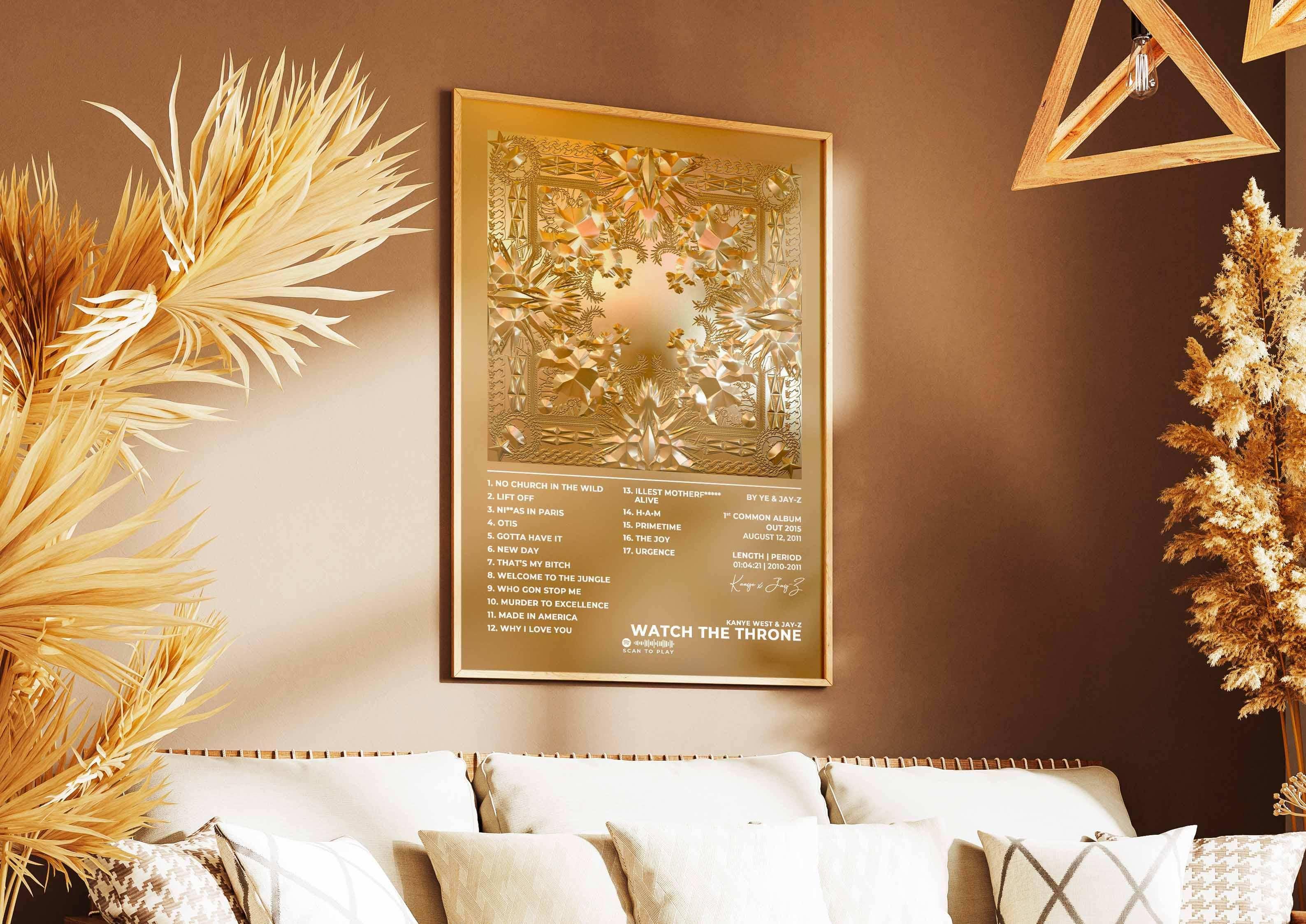 Watch The Throne Kanye West & Jay-Z Poster - Backyard