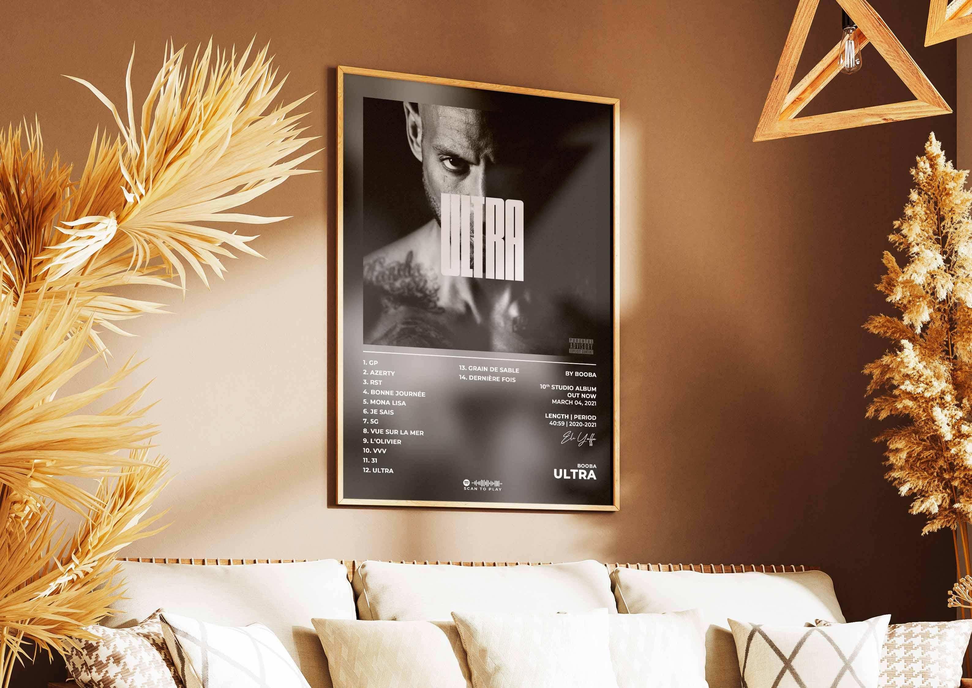 Poster album Ultra encadré sur mur, fait en France, livraison gratuite 48h, cadeau Noël idéal