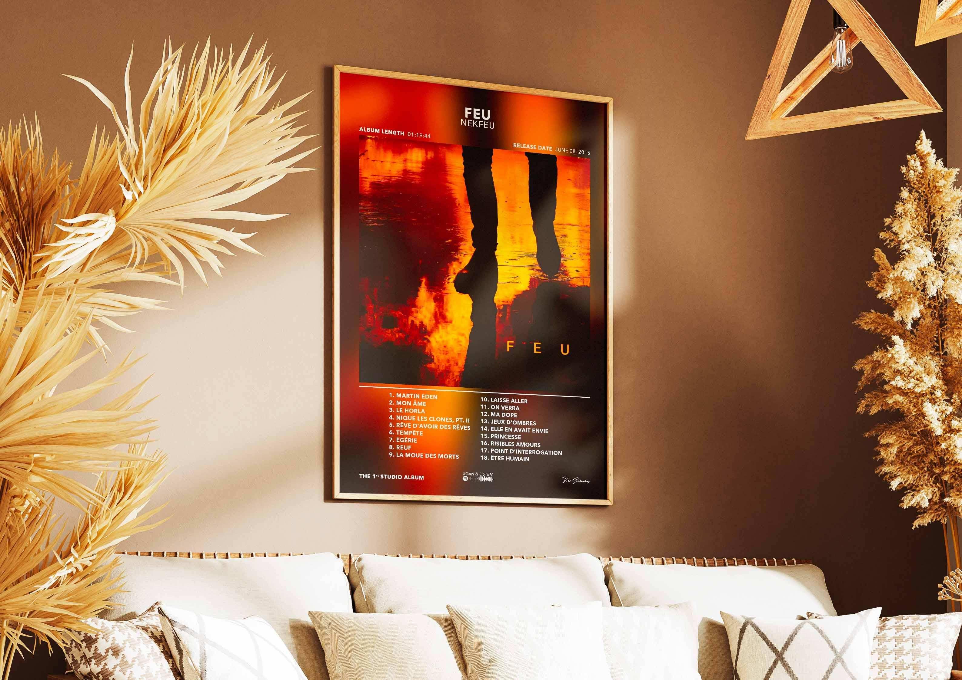 Poster Feu Nekfeu - Backyard