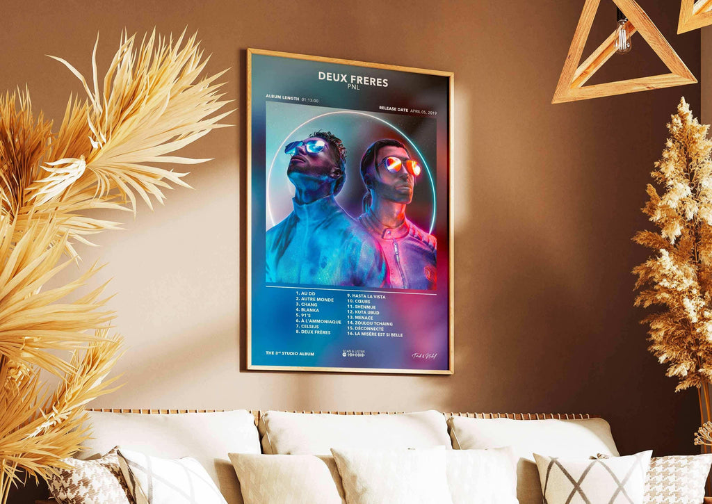 Poster Deux Frères PNL - Backyard