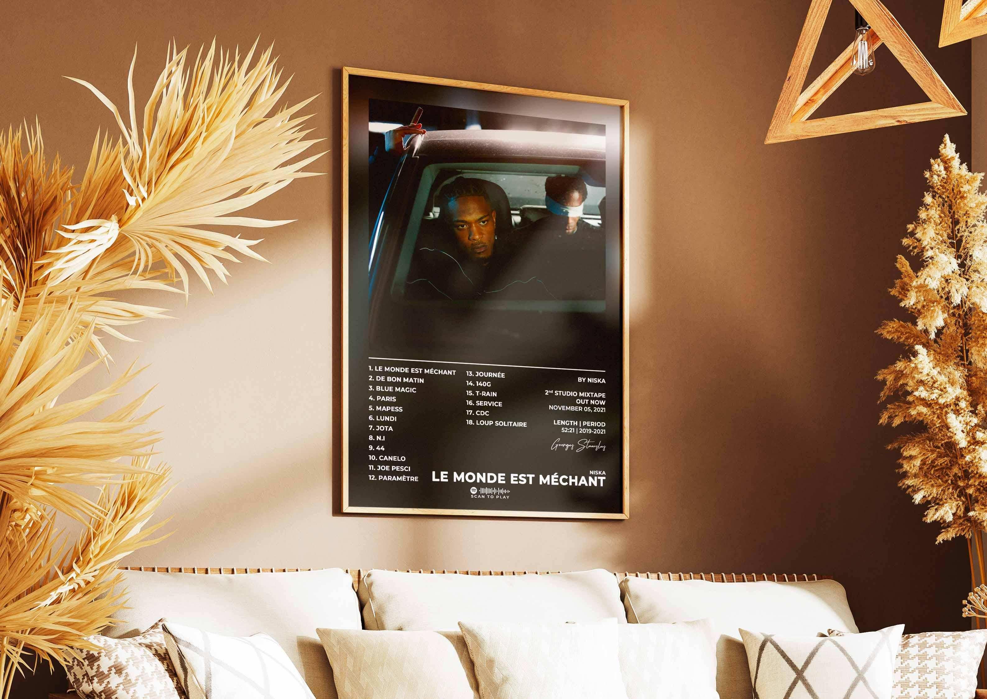 Le Monde Est Méchant Niska Poster - Backyard