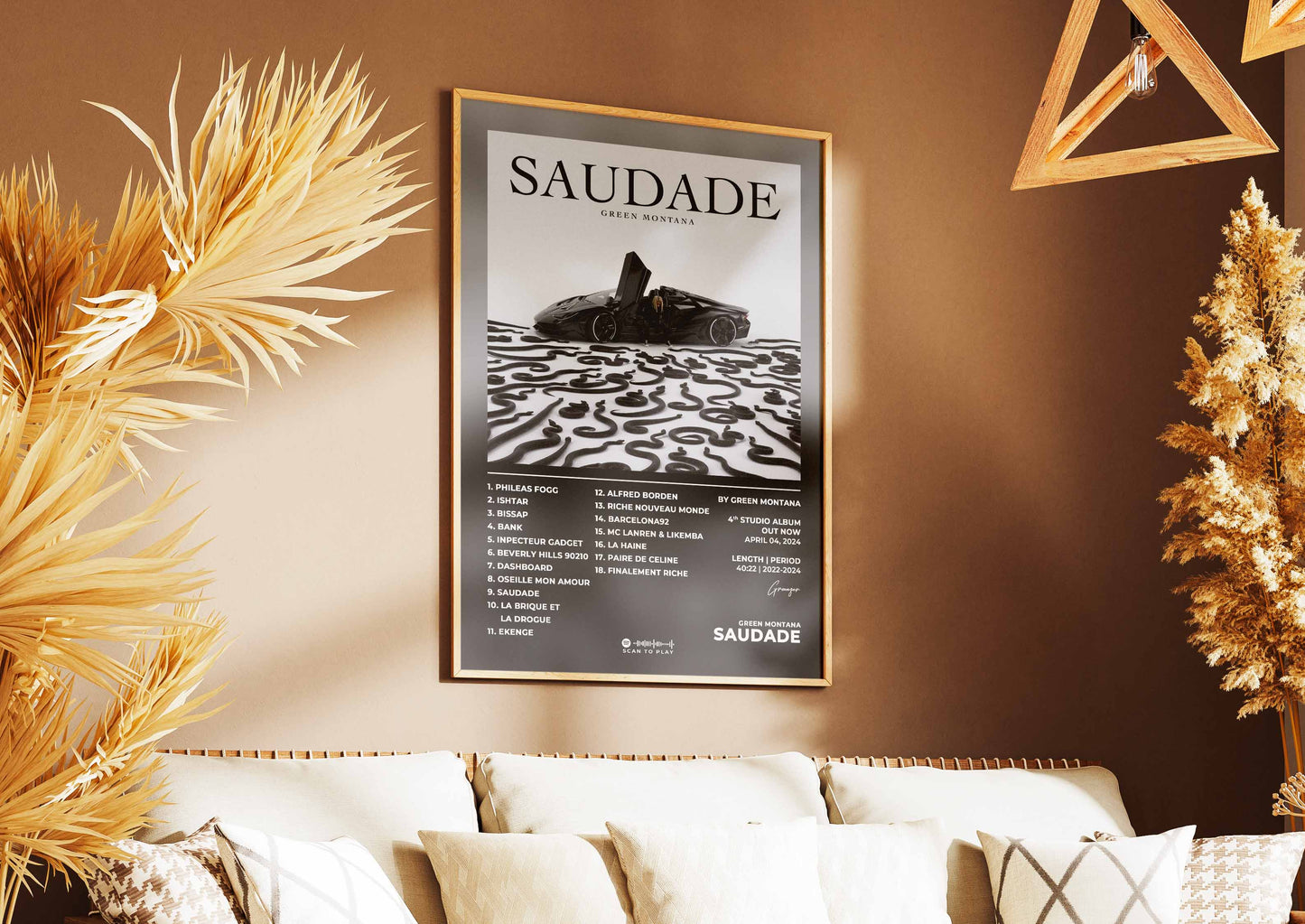 Saudade Green Montana Poster