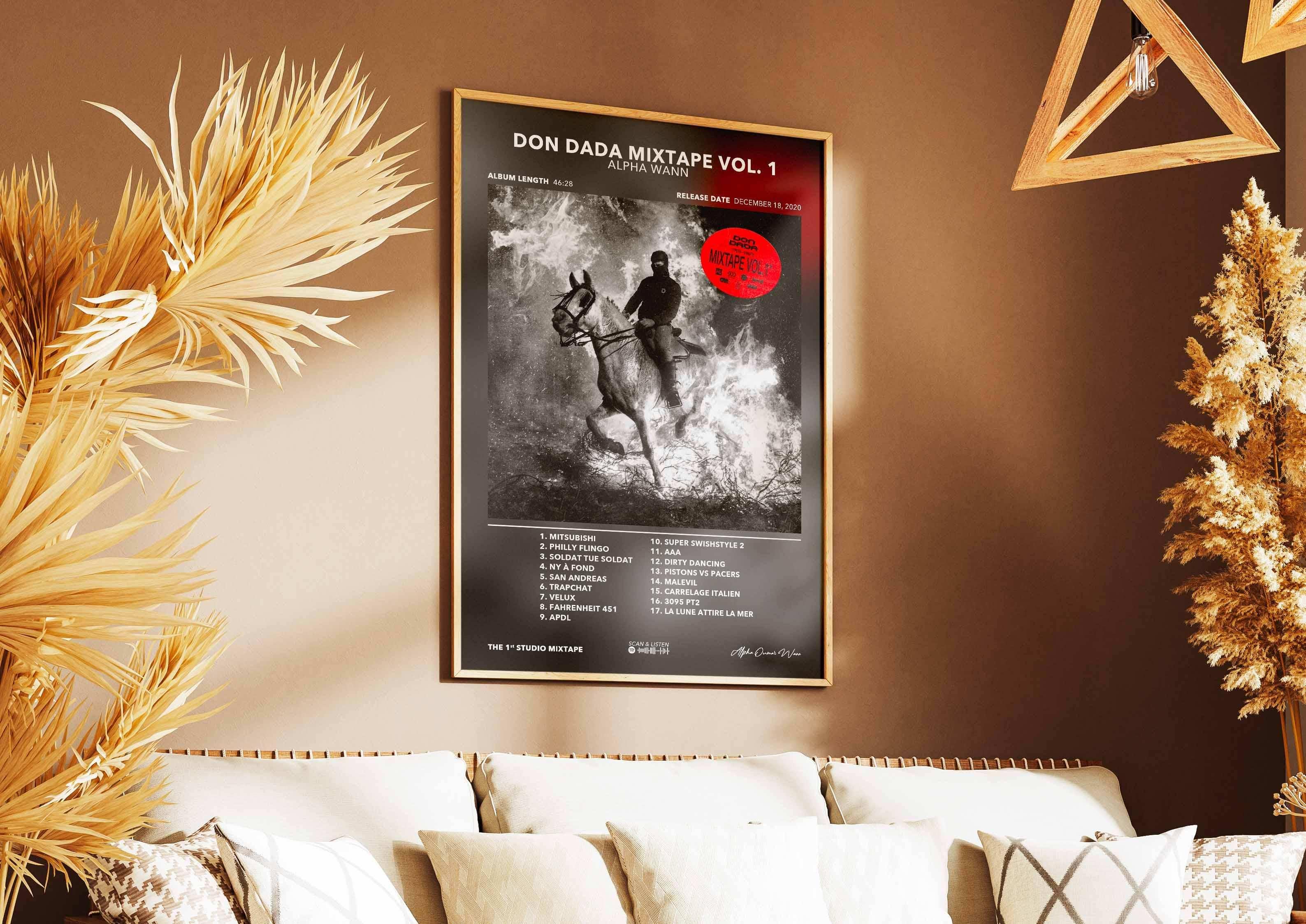 Poster Don Dada Mixtape Alpha Wann - Backyard