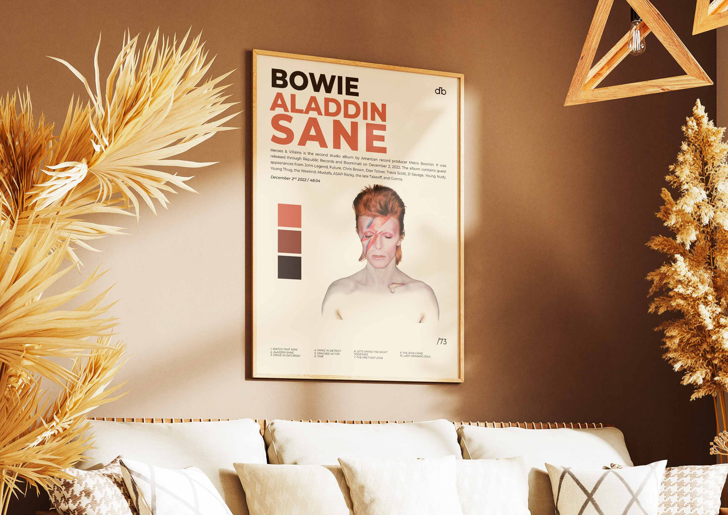 Aladdin Sane David Bowie Poster